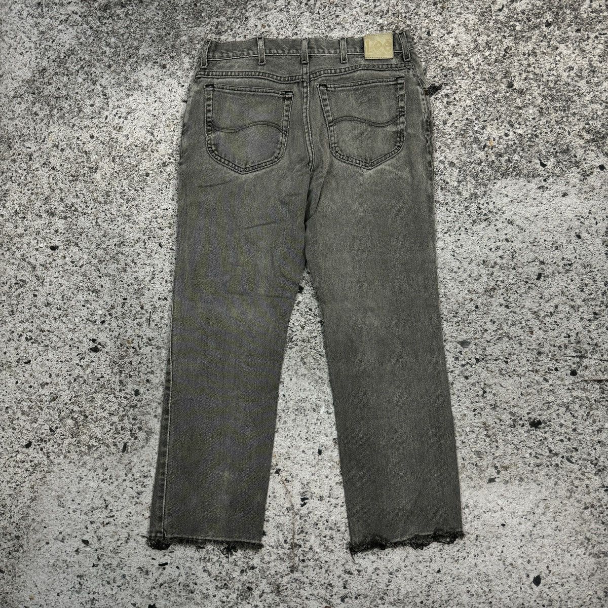 Vintage Sun Faded Thrashed Distressed Lee Jeans ERD Grunge Style Size US 31 - 2 Thumbnail