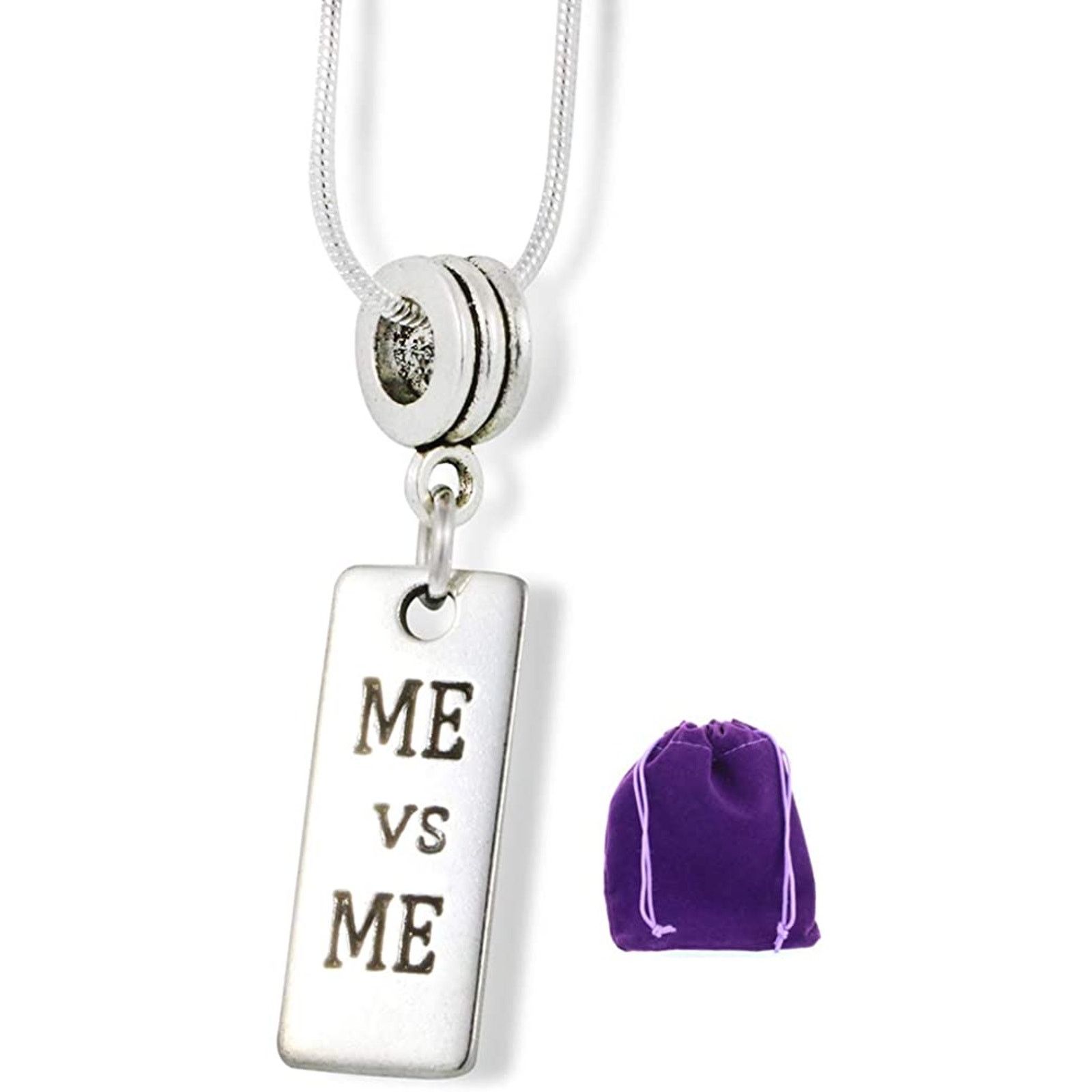 & Other Stories Me vs Me Self Improvement Charm Snake Chain Necklace Size ONE SIZE - 1 Thumbnail