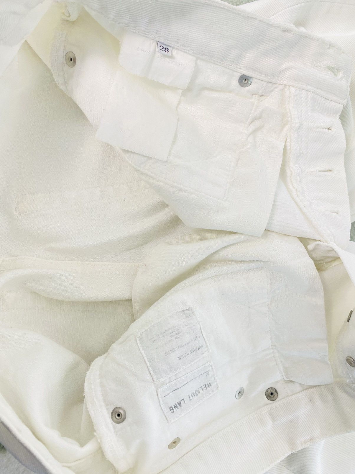 Helmut Lang Helmut Lang White Jeans Size US 30 / EU 46 - 12 Thumbnail