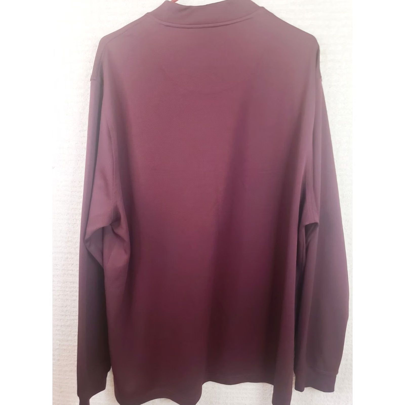 Vintage Pro Tour Shirt 2XLT Garnet Mock Pullover Long Sleeve Polyester Mens Shirt Size US XXL / EU 58 / 5 - 6 Thumbnail