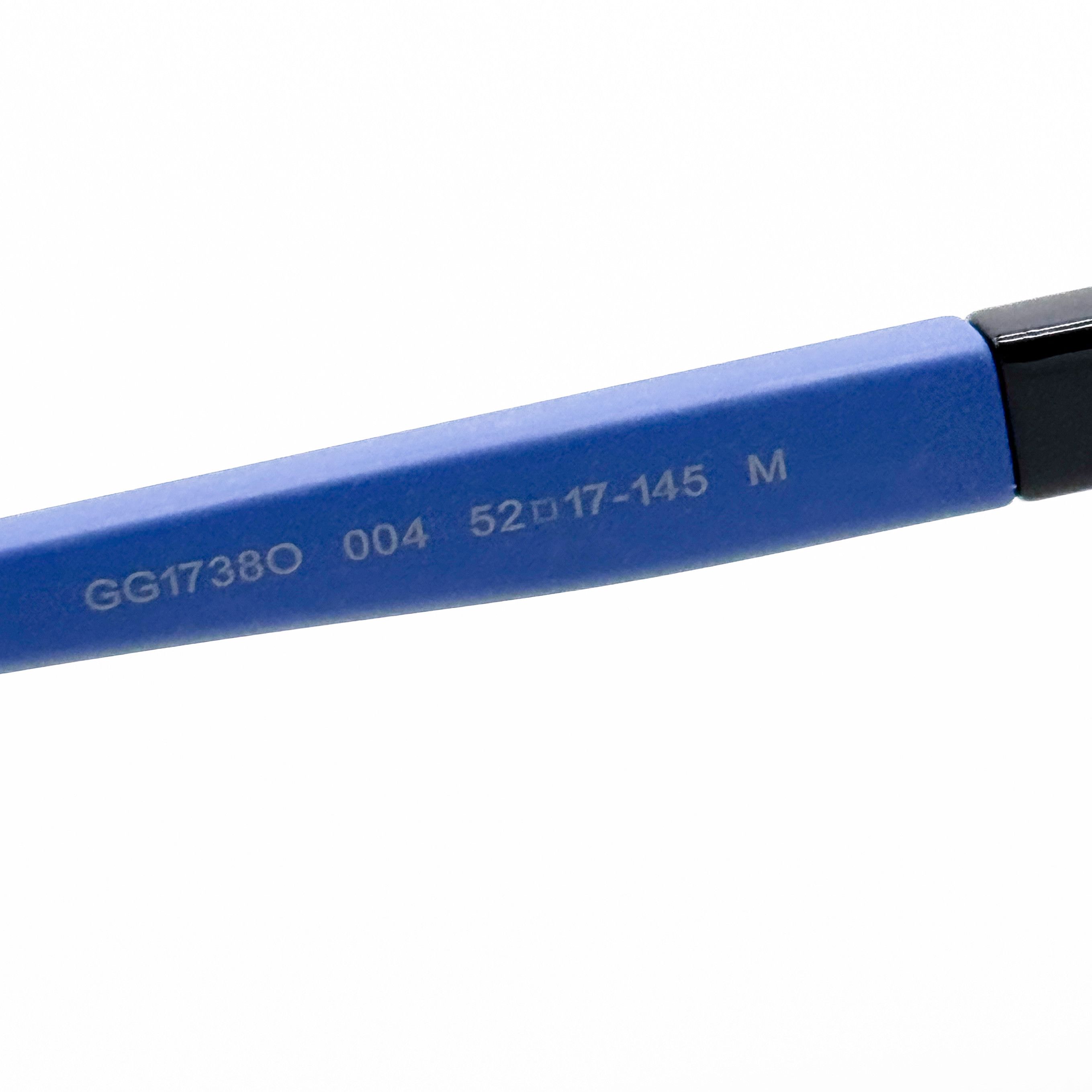 Gucci NEW GUCCI GG1738O 004 BLACK/BLUE MEN EYEGLASSES GUCCI Size ONE SIZE - 9 Thumbnail