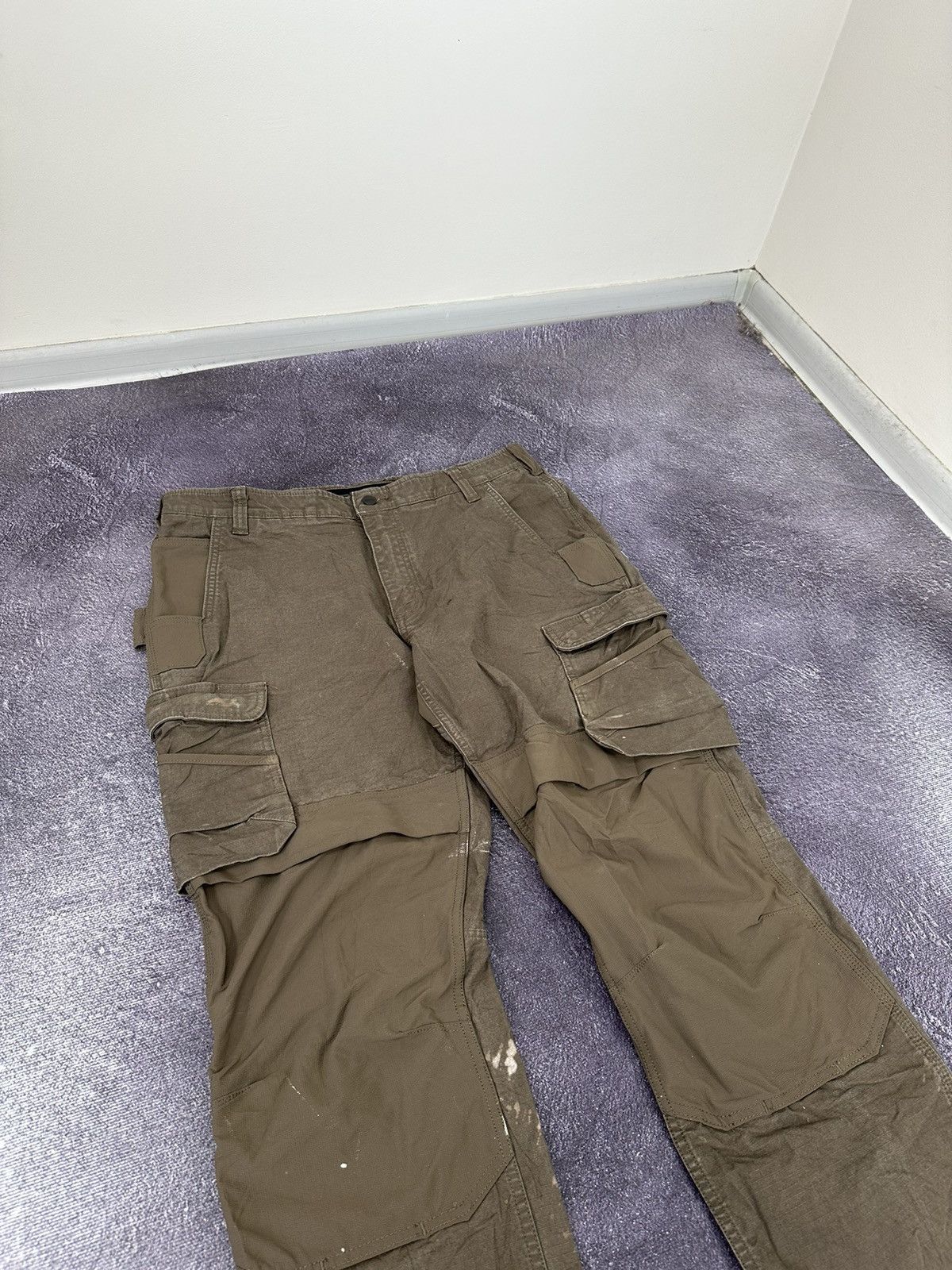 Carhartt Vintage Carhartt Double Knee Distressed USA Opium Work Pants Size US 38 / EU 54 - 5 Thumbnail