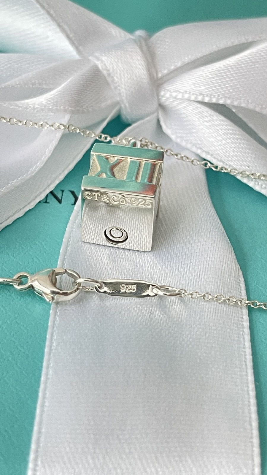 Tiffany & Co. Tiffany & Co. Atlas Cube Pendant Silver 16” $400 NEW Size ONE SIZE - 4 Thumbnail