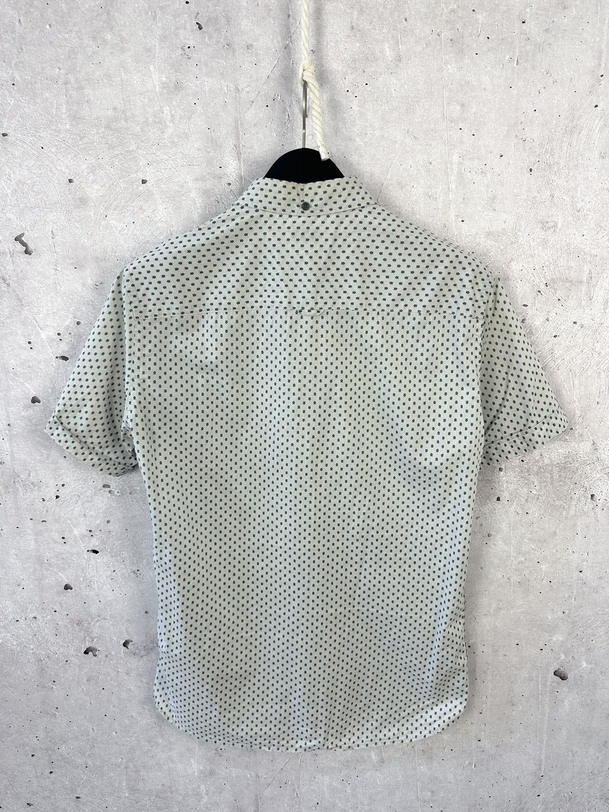 Allsaints × Vintage All Saints Slim Fit Spade Short Sleeve Cotton Shirt Size US M / EU 48-50 / 2 - 6 Thumbnail