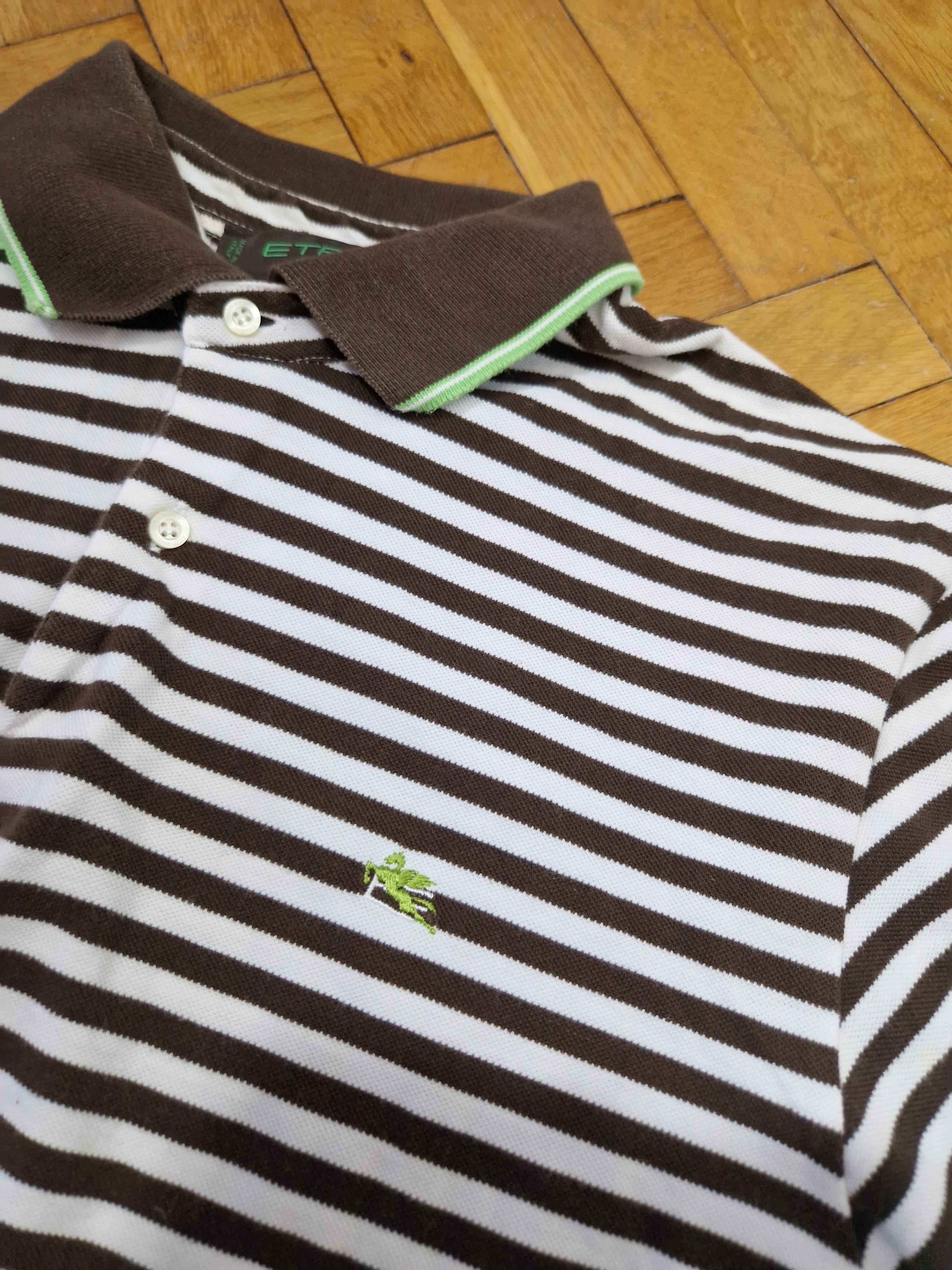 Etro Etro stripped polo Size US XL / EU 56 / 4 - 3 Thumbnail