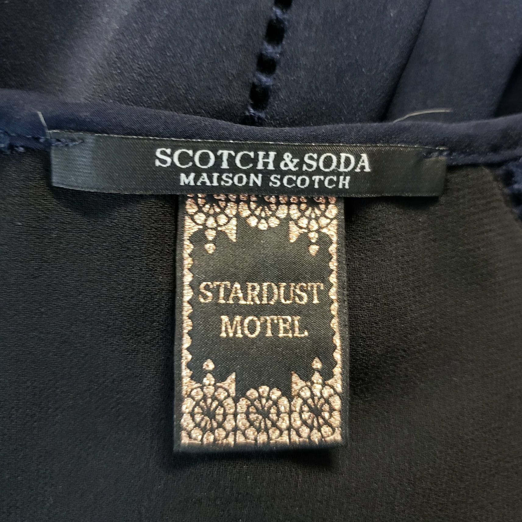 Scotch & Soda Scotch & Soda Womens Top Sleeveless Blouse Size 2 Black Blue Polo Pullover Non-Vintage Shirt Women Size XS / US 0-2 / IT 36-38 - 7 Thumbnail