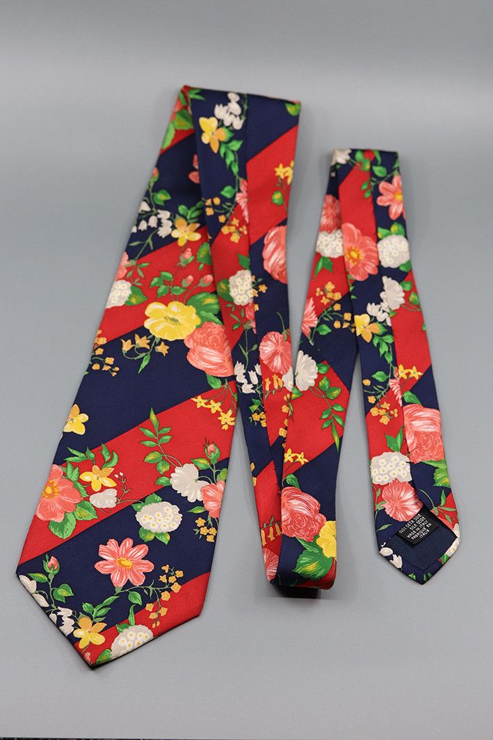 Kenzo Vintage Kenzo Paris Floral Silk Tie Size ONE SIZE - 9 Thumbnail