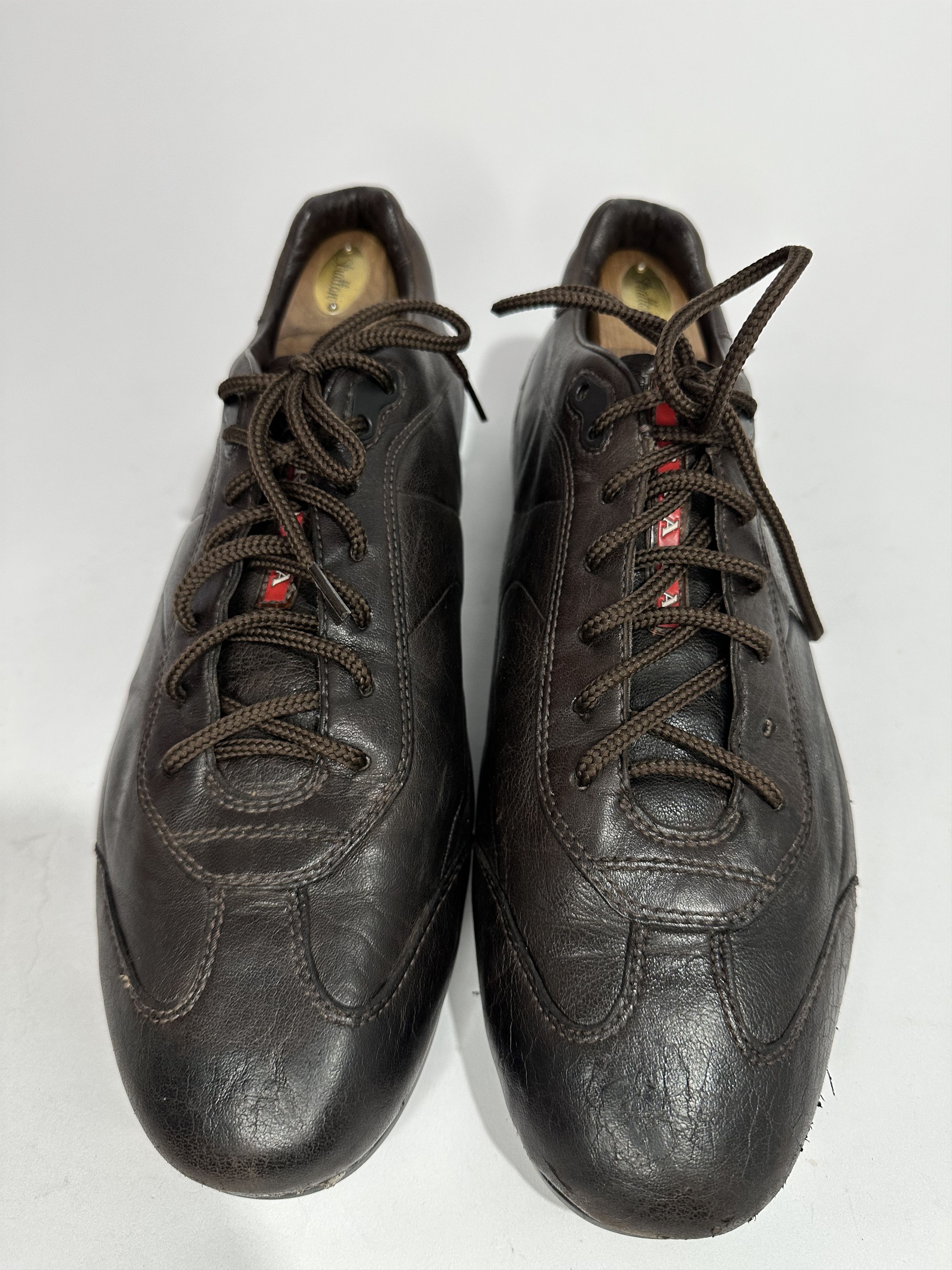 Luxury × Prada × Vintage Prada vintage sneakers velcro leather