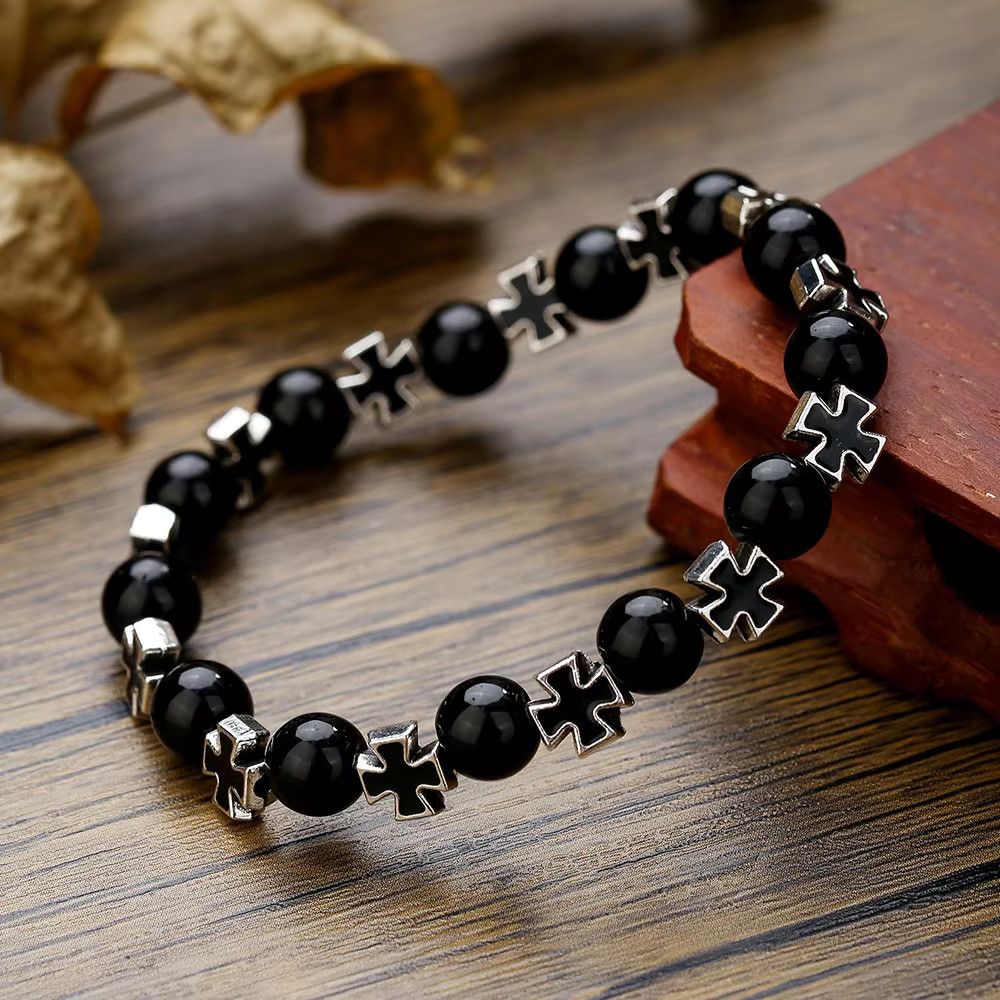 Jewelry Vintage Cross Beaded Bracelets Size ONE SIZE - 4 Thumbnail