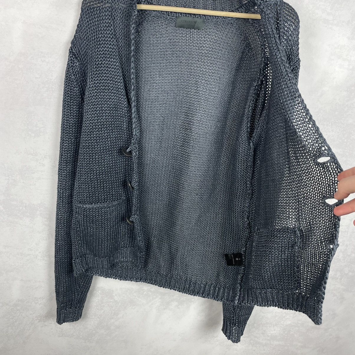 Iris von Arnim Iris Von Arnim Uomo Men’s Net Knit Linen Cardigan Sweater Size US S / EU 44-46 / 1 - 22 Thumbnail