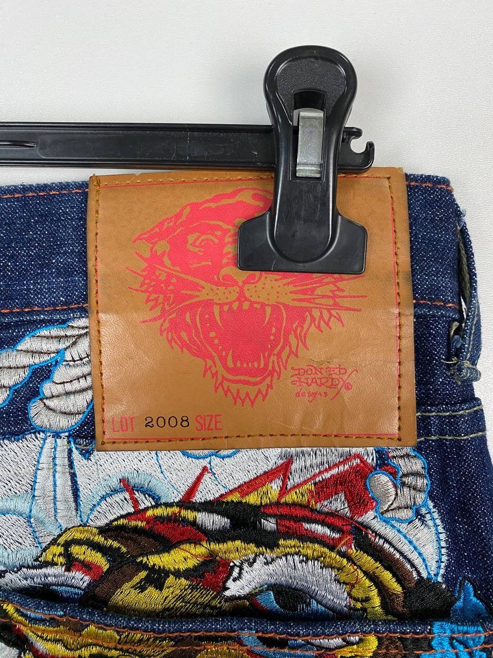 Ed Hardy Ed Hardy Japan embroidered geisha Tiger denim size 30 Size US 30 / EU 46 - 5 Thumbnail