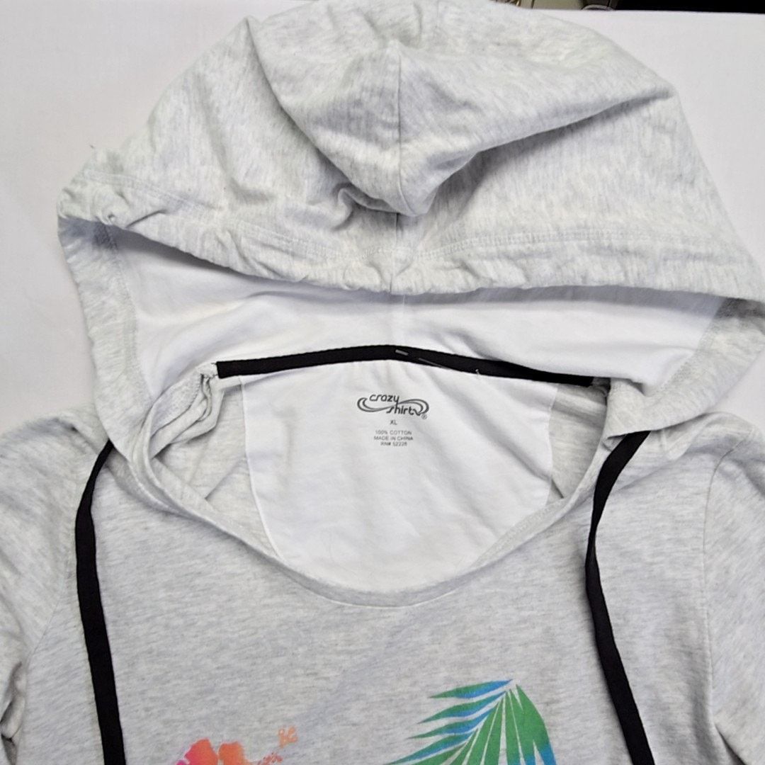 Other Crazy Shirts Maui Graphic Womens Hoodie Floral Gray XL Size XL / US 12-14 / IT 48-50 - 5 Thumbnail