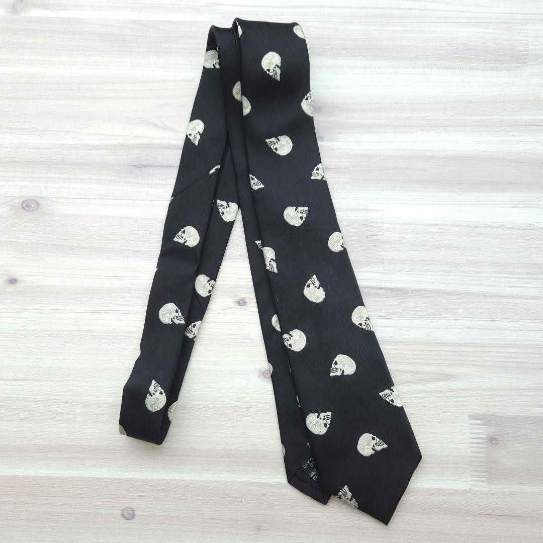 Yohji Yamamoto yohji yamamoto pour homme 14aw/skull embroidered tie Size ONE SIZE - 2 Thumbnail