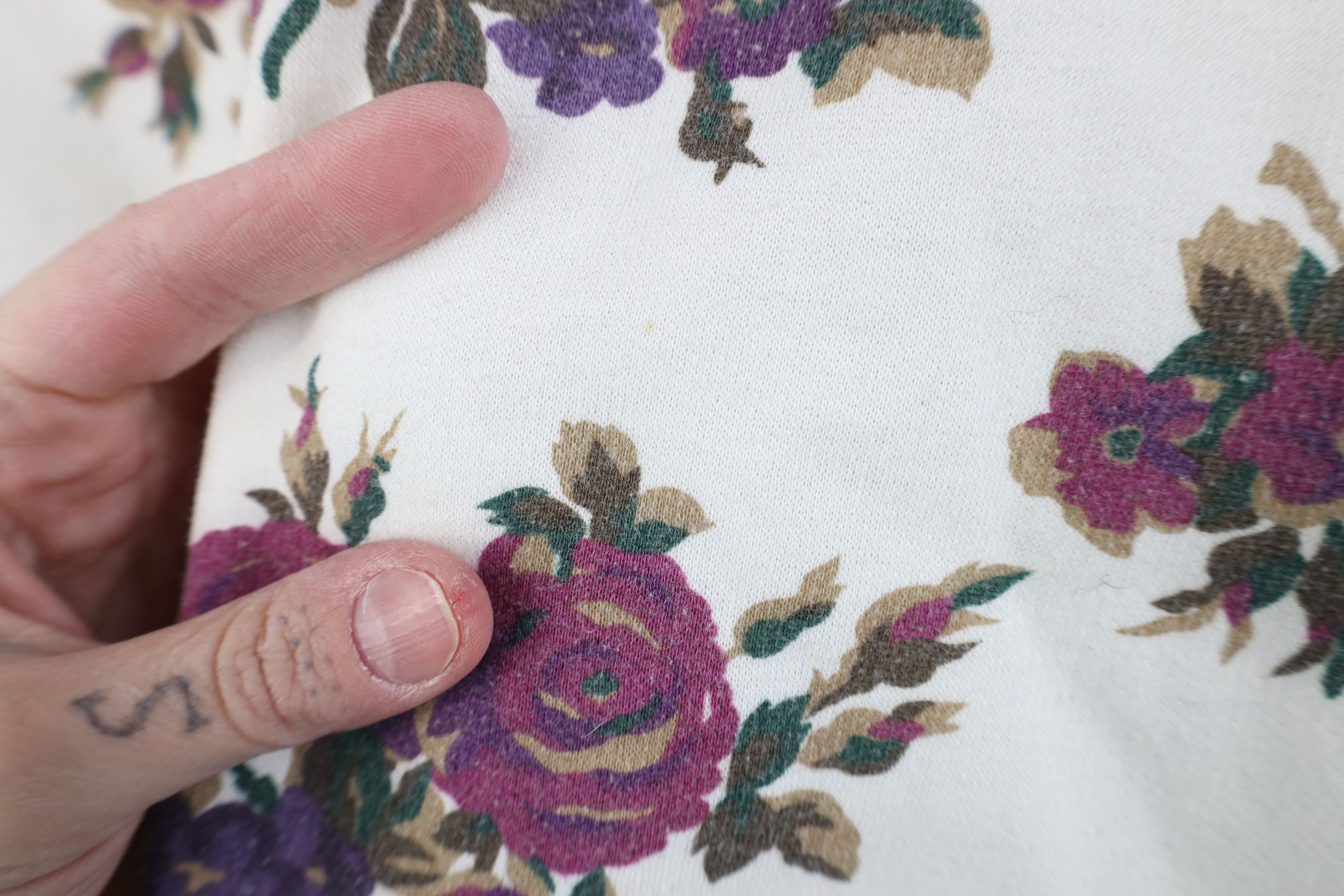 Vintage Vintage 90s Streetwear All Over Print Henley Sweatshirt Size L / US 10 / IT 46 - 4 Thumbnail