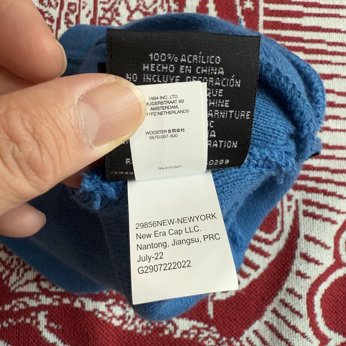 New Era × Supreme FW22 Supreme New Era Box Logo Beanie Blue OS Size ONE SIZE - 11 Thumbnail