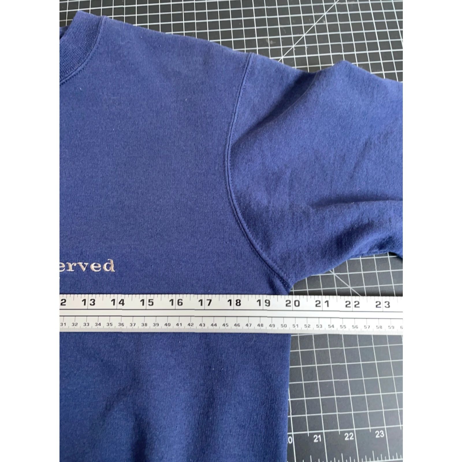 Vintage VTG US Navy Proud to Serve Embroidered Sweatshirt Adult Small Dark Blue Size US S / EU 44-46 / 1 - 5 Thumbnail
