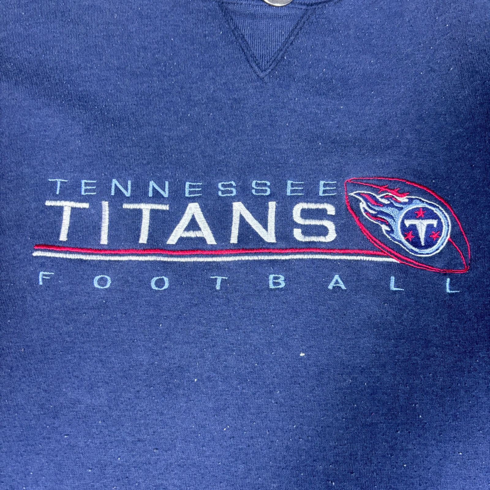 NFL vintage 90s NFL Tennessee Titans football blue crewneck XXL Size US XXL / EU 58 / 5 - 2 Thumbnail