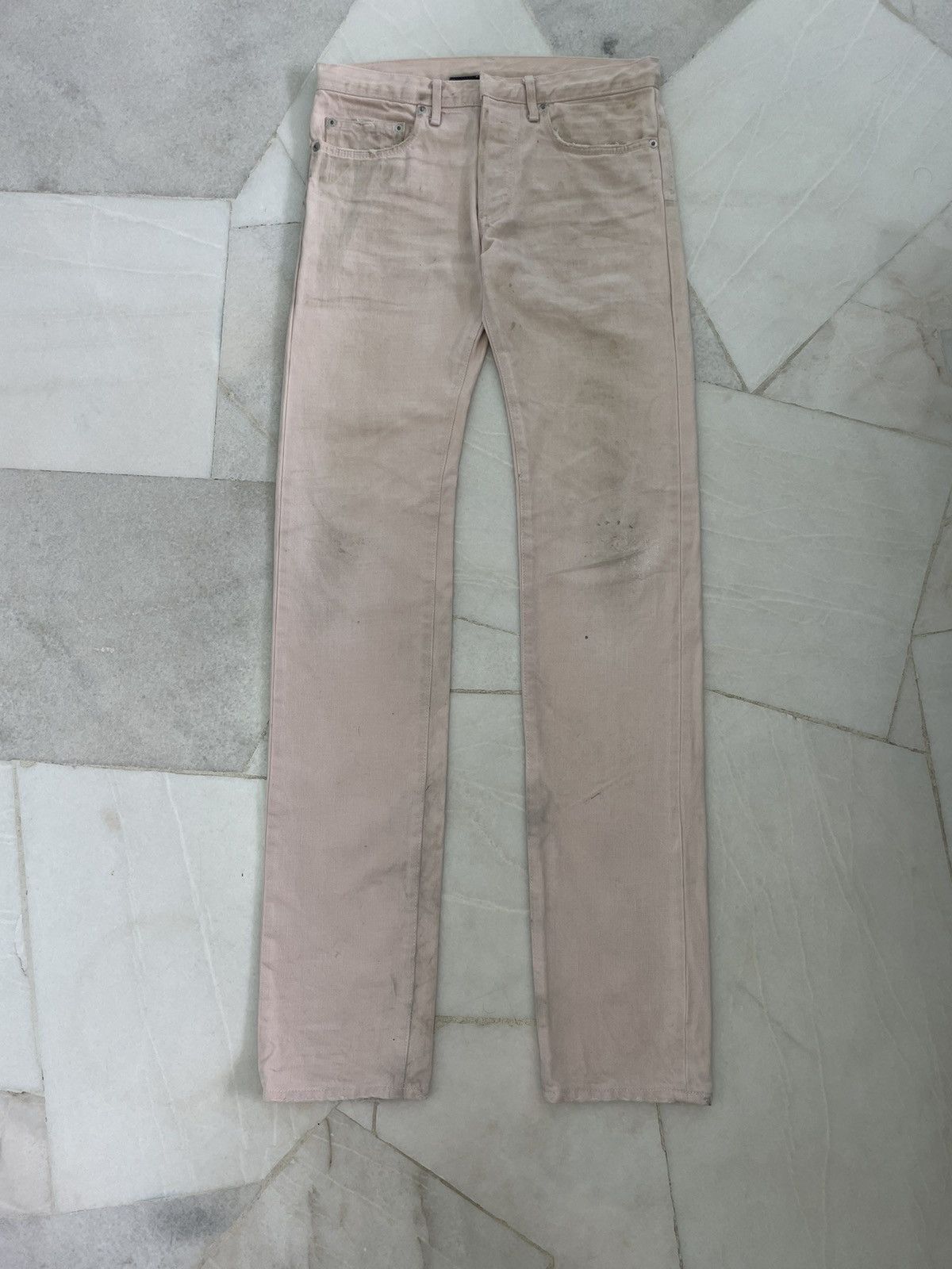 Dior Hedi Slimane White Clawmark Denim Size US 28 / EU 44 - 3 Thumbnail