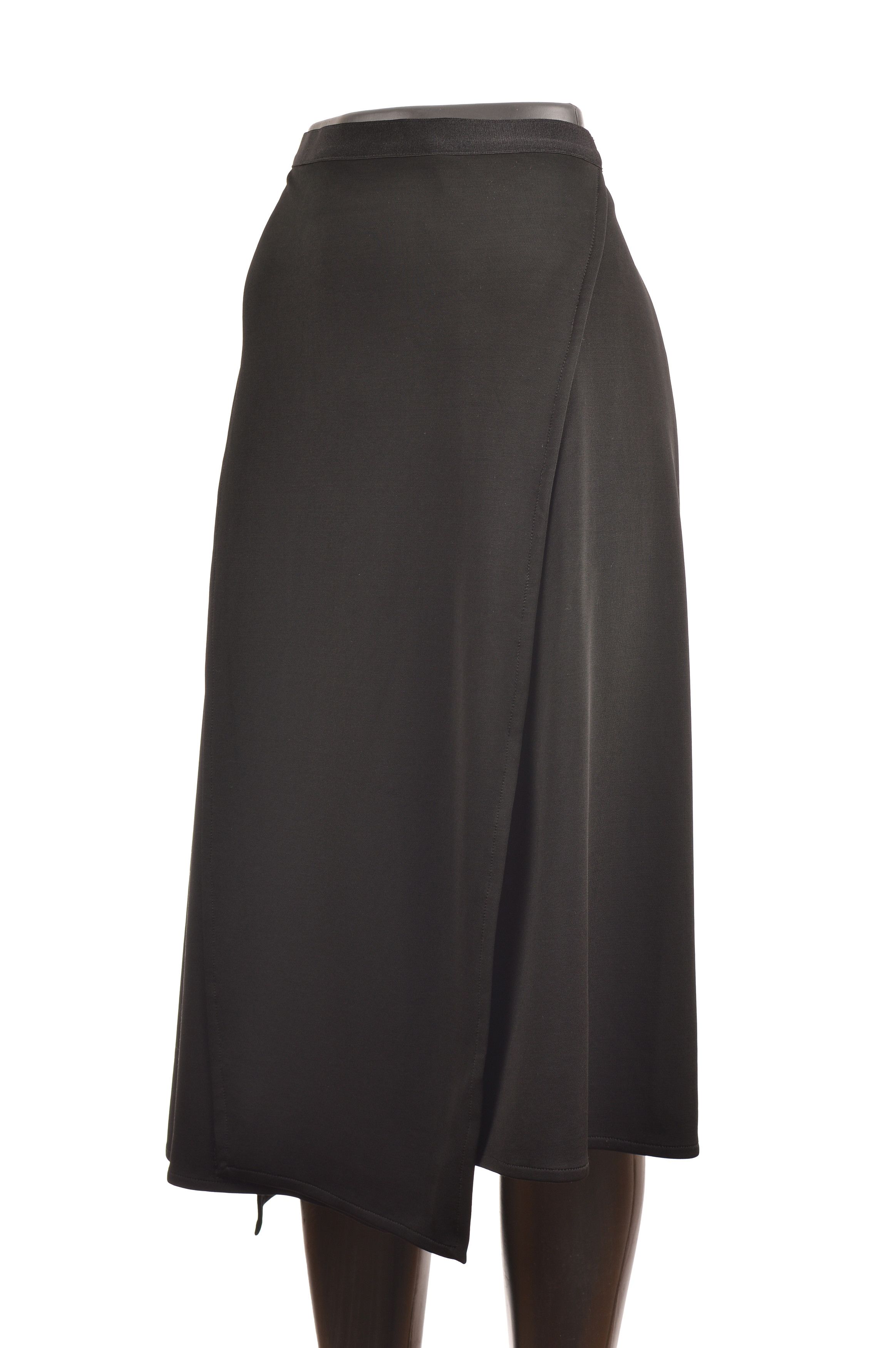 Helmut Lang Helmut Lang Staggered Seam Asymmetric A-line Crepe Skirt Size 27" / US 4 / IT 40 - 1 Thumbnail