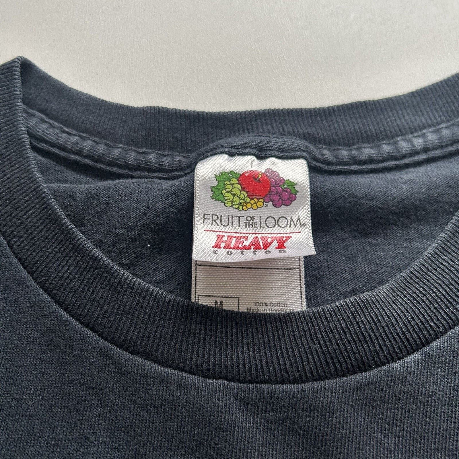 Fruit Of The Loom Vintage Fruit Of The Loom T-Shirt Medium Faded Black Blank Size US M / EU 48-50 / 2 - 4 Thumbnail