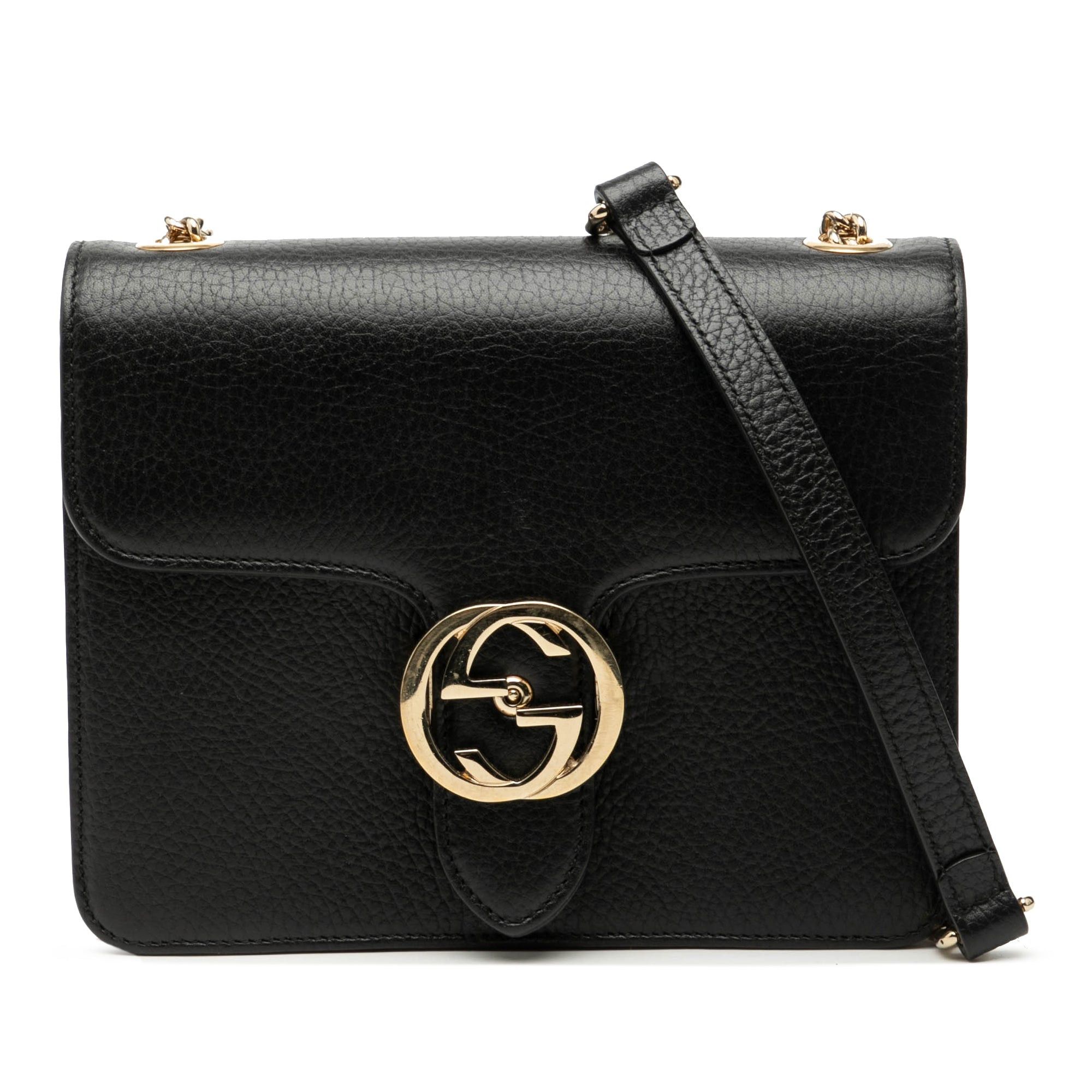Gucci Small Dollar Calfskin Interlocking G Crossbody Size ONE SIZE - 1 Thumbnail