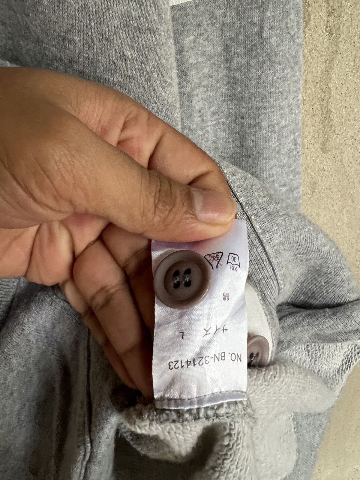 Japanese Brand Japanese Brand Back Number Cardigan Jacket Size US L / EU 52-54 / 3 - 6 Thumbnail