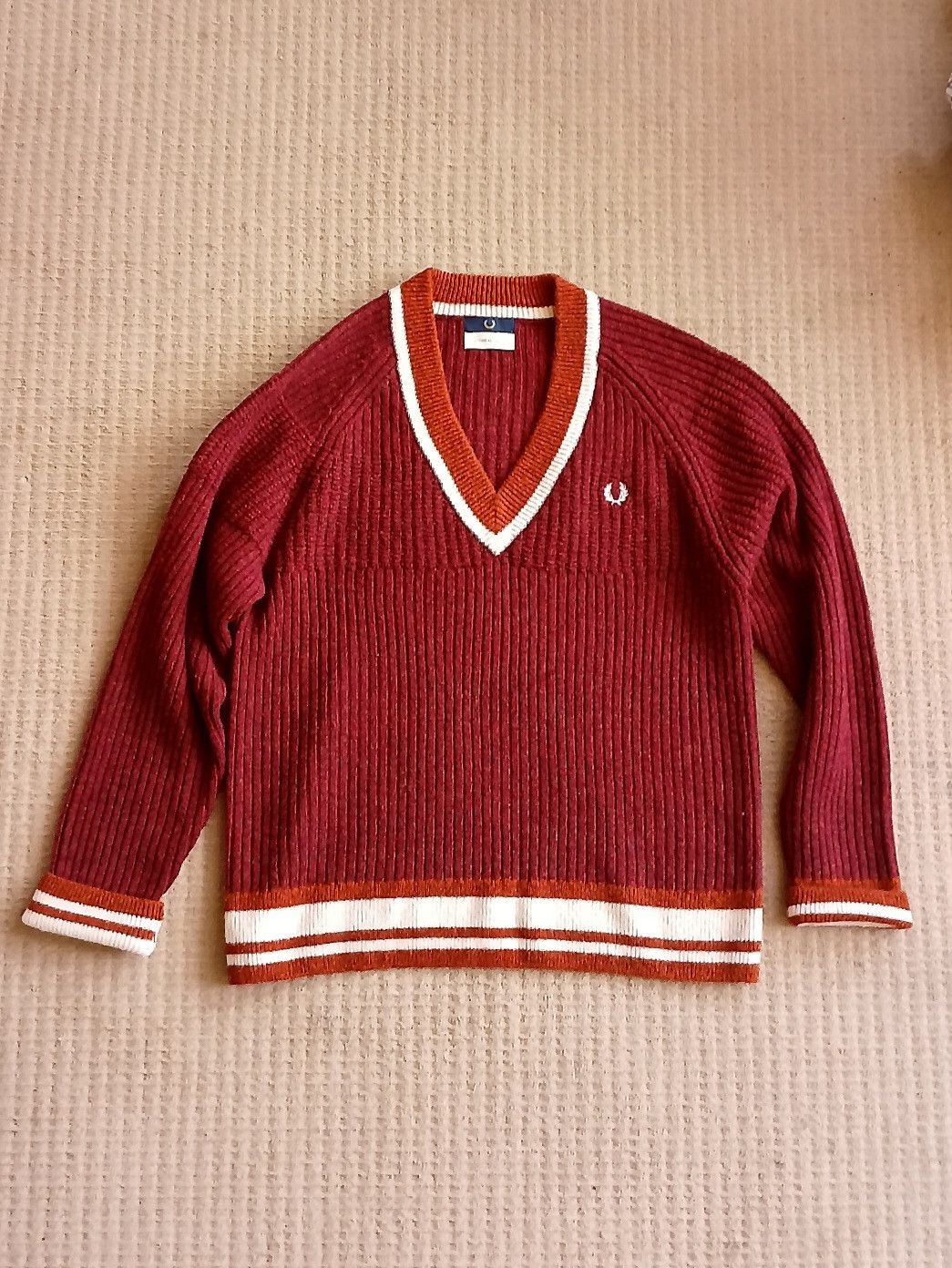 Fred Perry Rare Fred Perry x Nicholas Daley V Neck Jumper L oversized Size US L / EU 52-54 / 3 - 1 Thumbnail