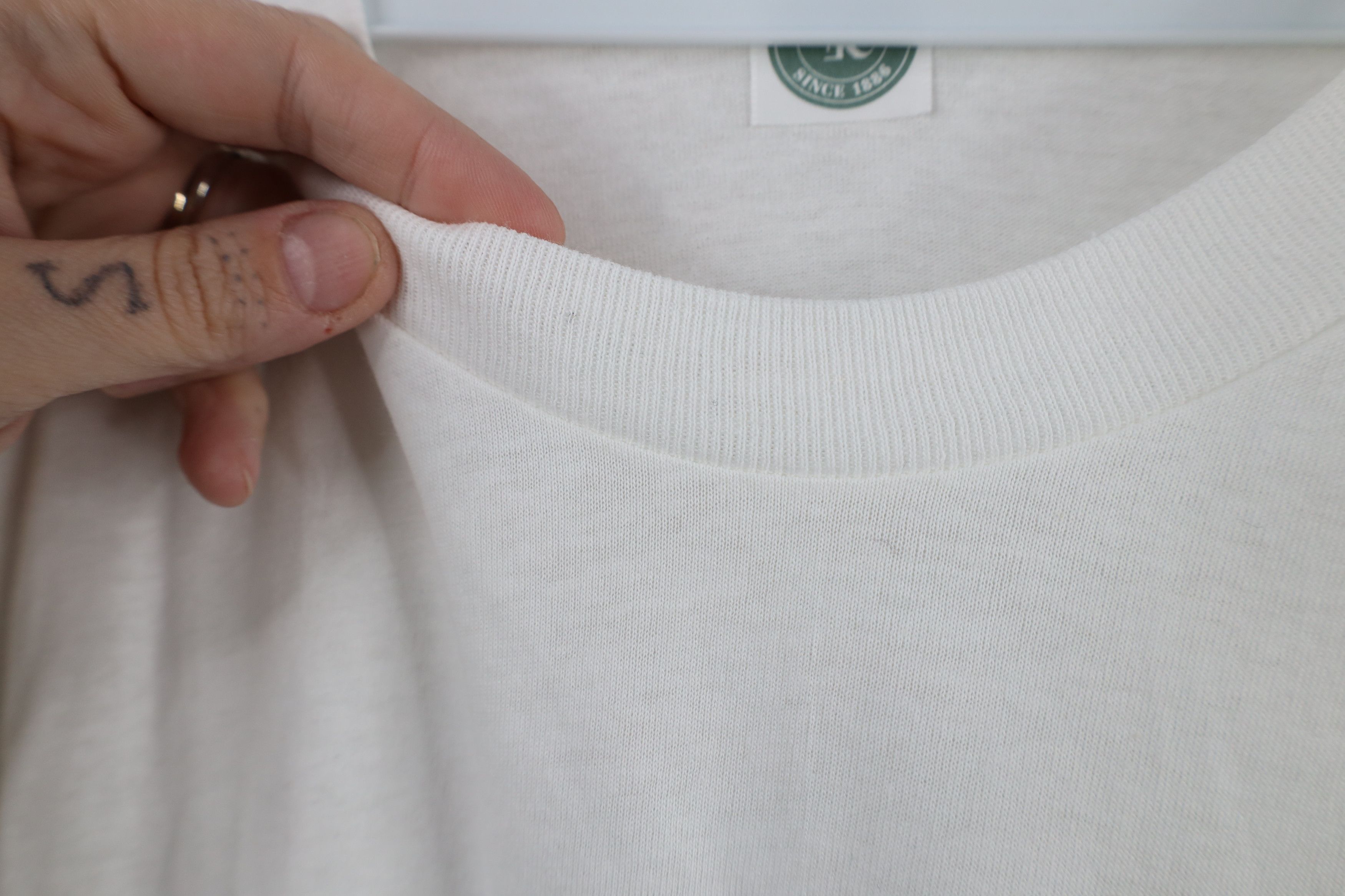 Vintage Vintage 90s Streetwear Short Sleeve T-Shirt White Cotton USA Size US XL / EU 56 / 4 - 5 Thumbnail