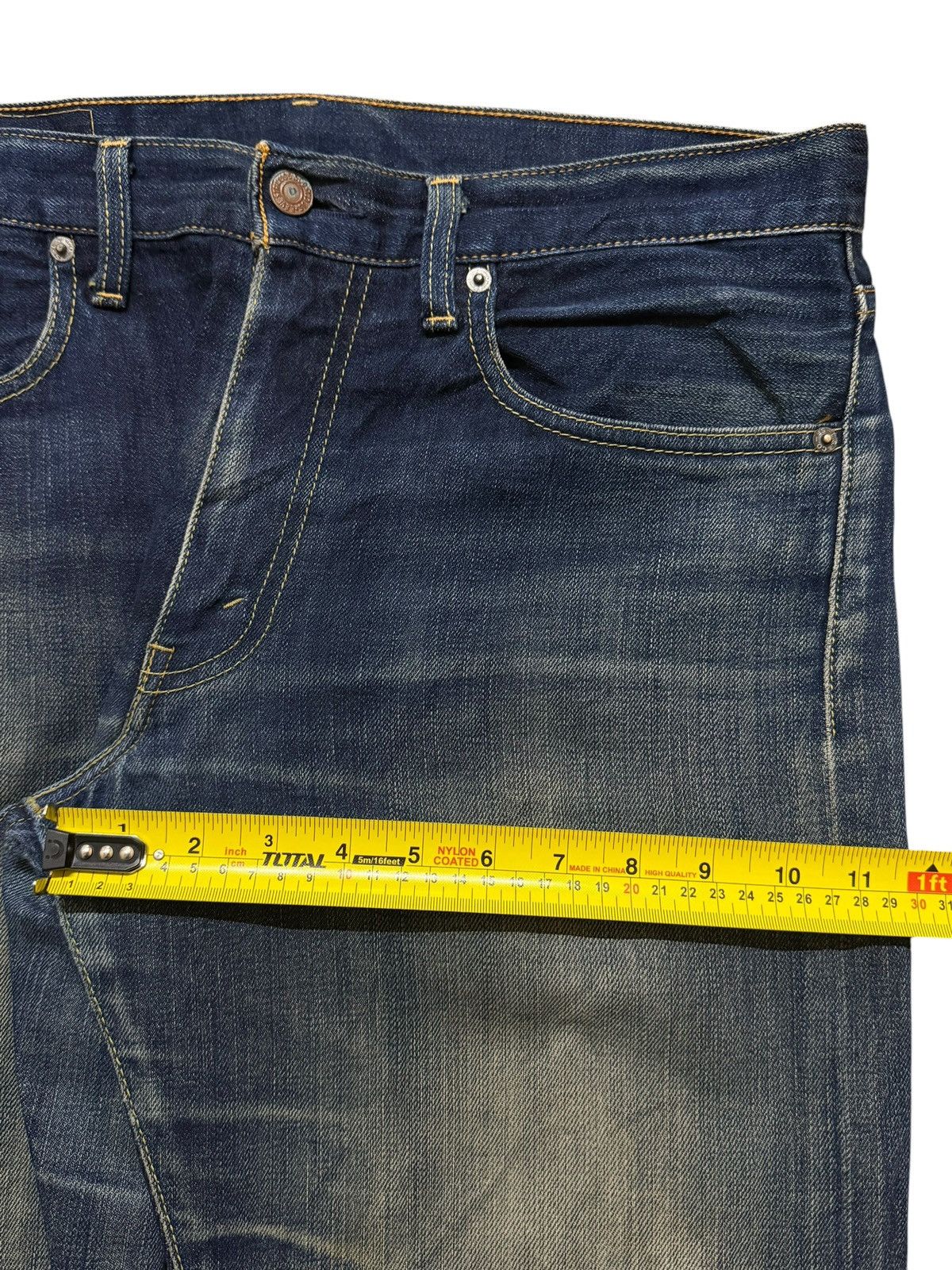 Levi's Vintage 90s Levis 505 Blue Faded Distressed Regular Straight Size US 34 / EU 50 - 13 Thumbnail