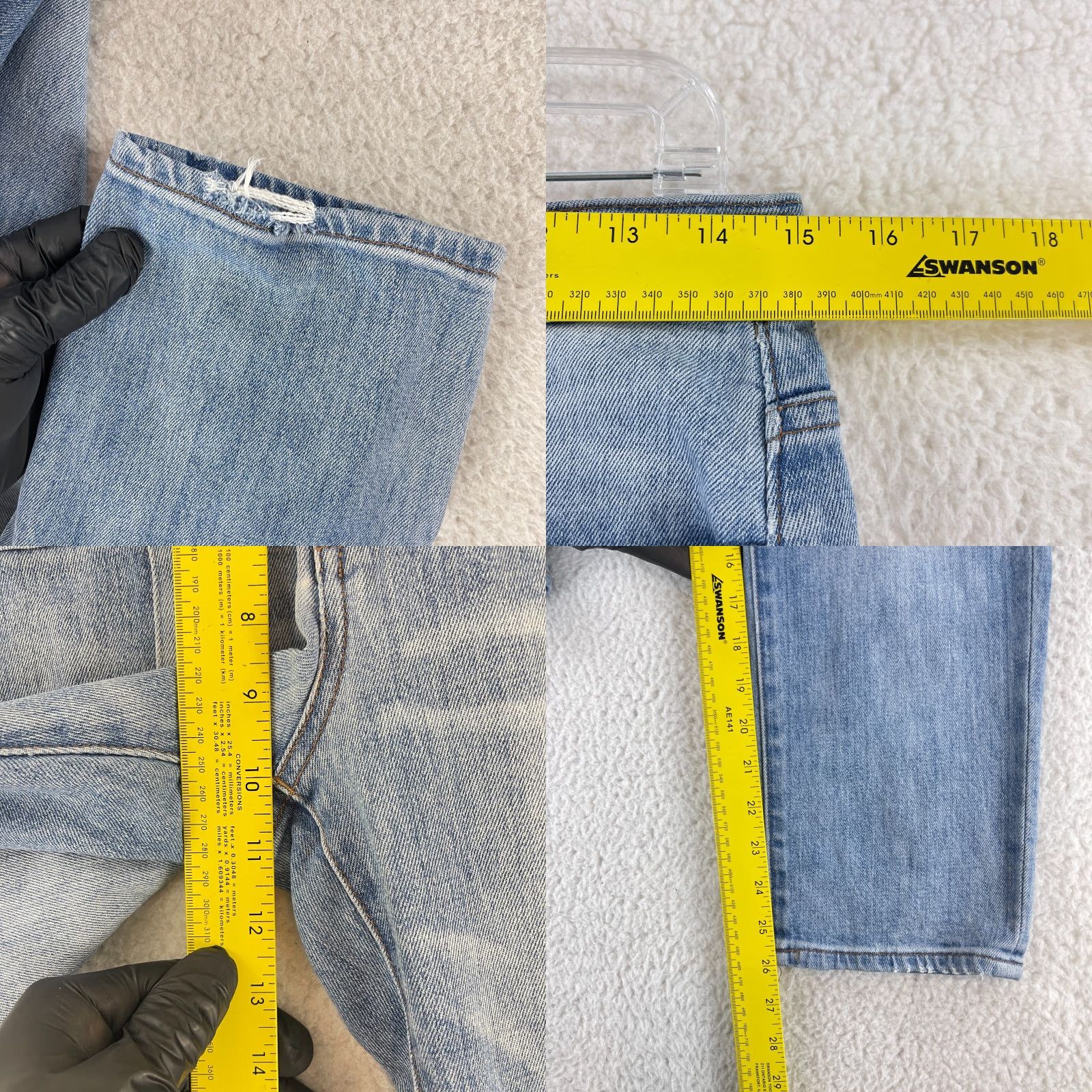 J.Crew J.CREW Jeans Womens Crop Mid-Rise Distressed Blue Denim Size 28 Pants 5-Pocket 26 Inseam Casual Vintage Inspired Size 28" / US 6 / IT 42 - 8 Thumbnail