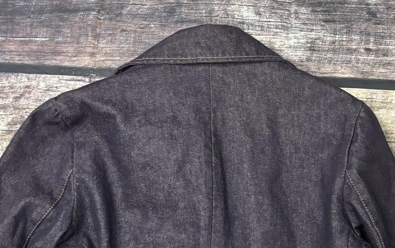 Gap VTG Gap Pea Coat Jacket Women's XS Denim Cotton Purple Size XS / US 0-2 / IT 36-38 - 6 Thumbnail