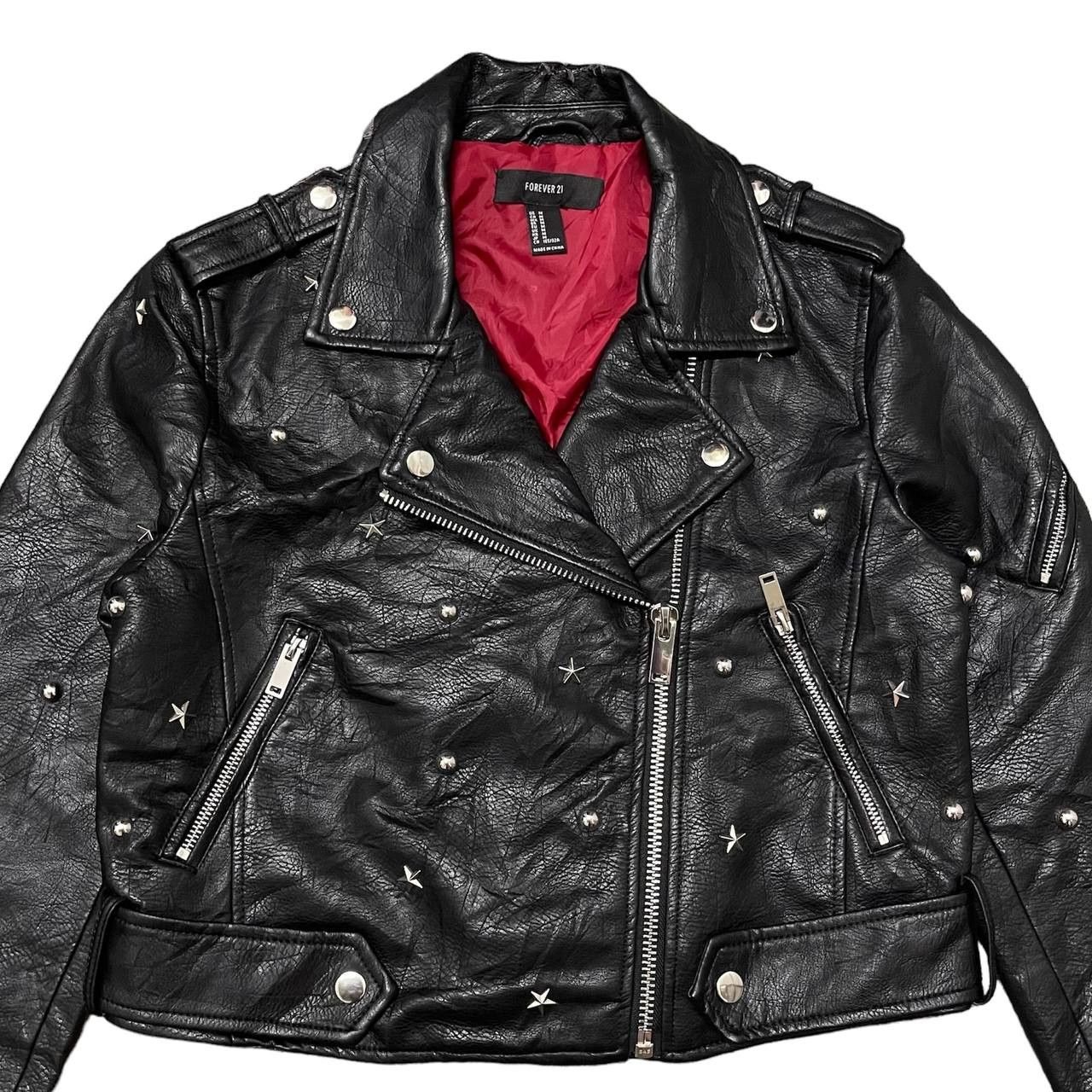 Forever 21 Forever 21 Double Collar Motorcycle Jacket Size M / US 6-8 / IT 42-44 - 2 Thumbnail