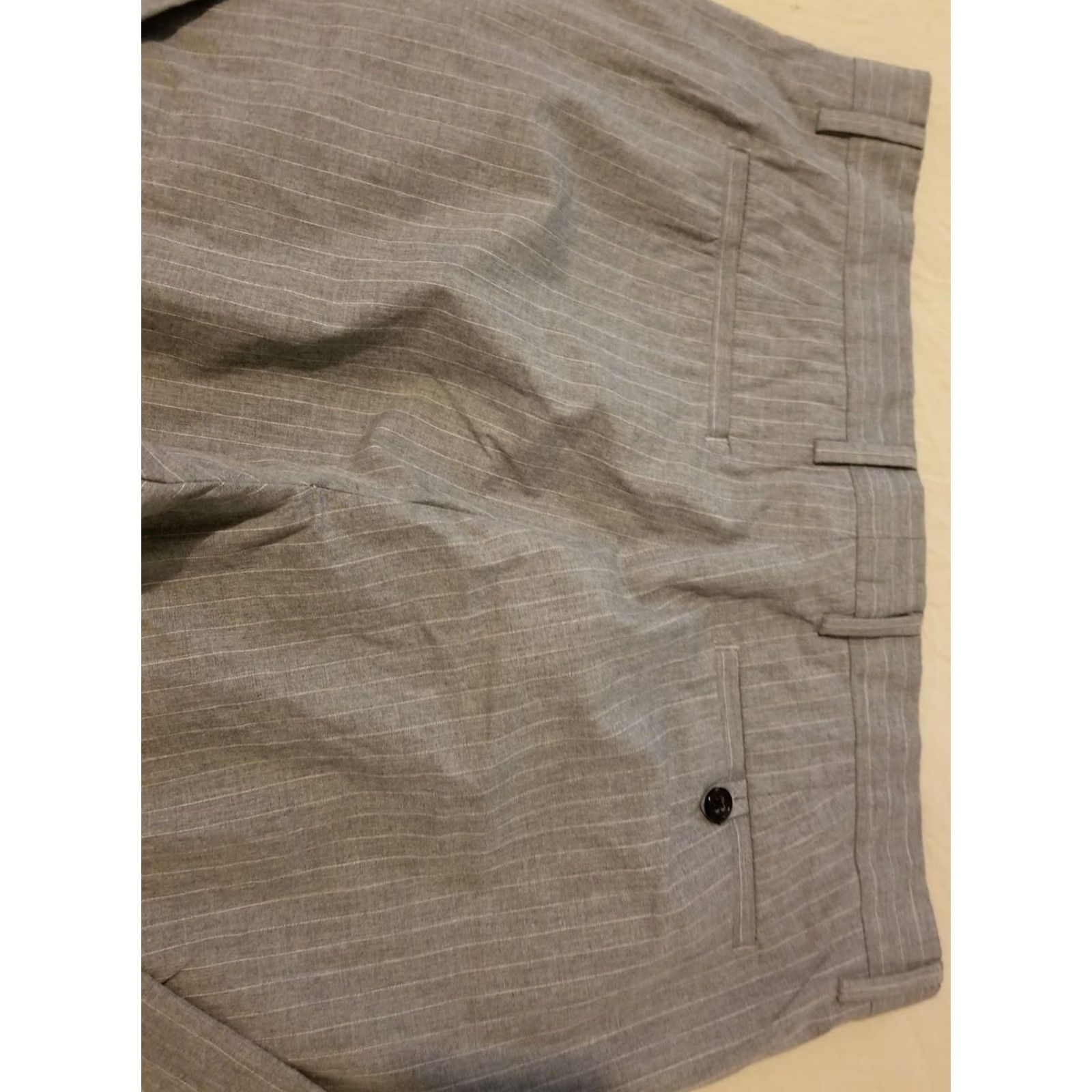 Banana Republic Banana Republic Dress Pants Gray Cotton 35x30 Men Regular Inseam 30 Slack Chino Trouser Size US 35 - 2 Thumbnail