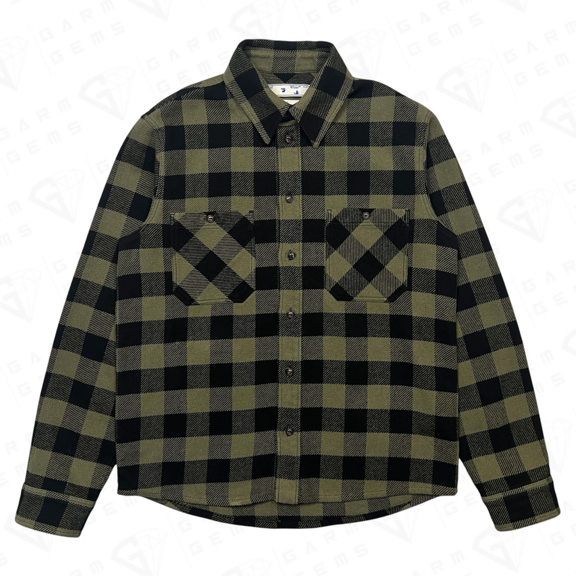 Off-White Off-White Arrow Flannel Button Up Long Sleeve Shirt Size US M / EU 48-50 / 2 - 1 Thumbnail