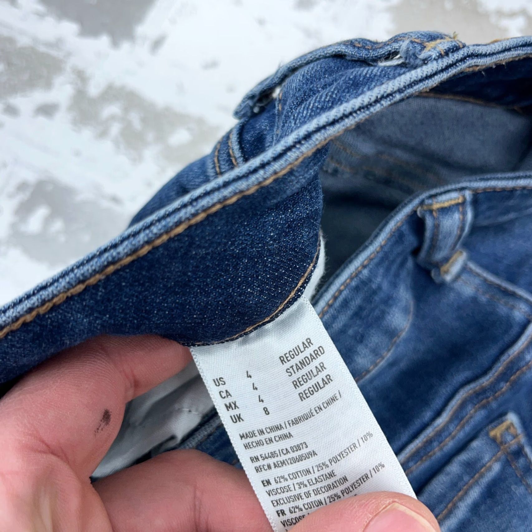 American Eagle Outfitters American Eagle Outfitters Jegging Jeans Women 4 Med Wash Blue Stretch Pockets Belt Loops 5-Pocket Modern Classic Womens Size 27" / US 4 / IT 40 - 7 Thumbnail