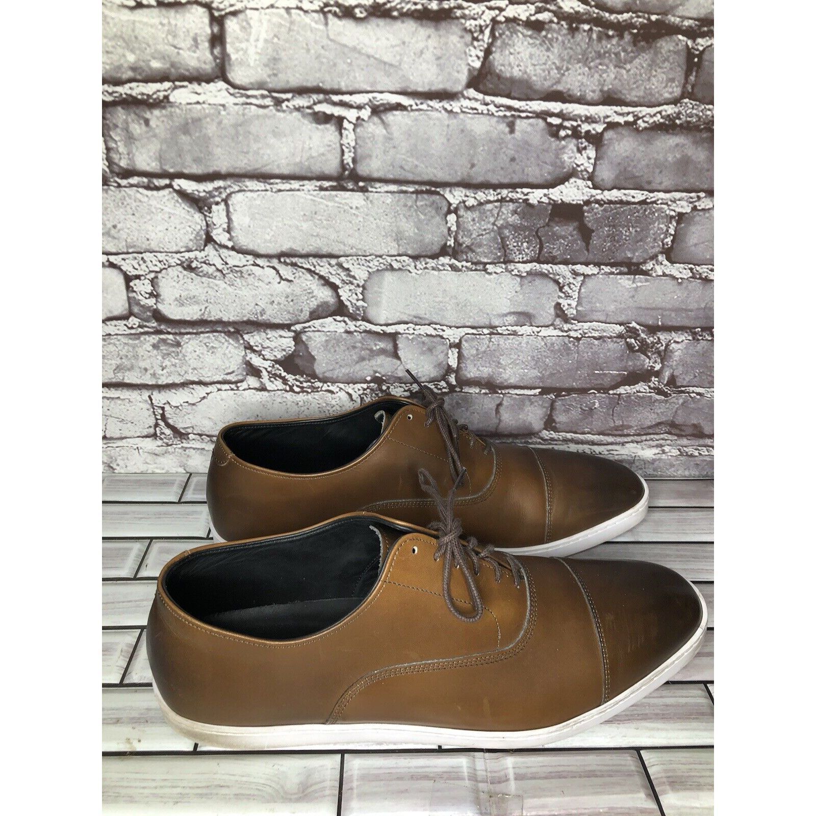 Allen Edmonds Allen Edmonds Park Avenue Brown leather Oxford Dress Sneaker Size US 13 / EU 46 - 4 Thumbnail