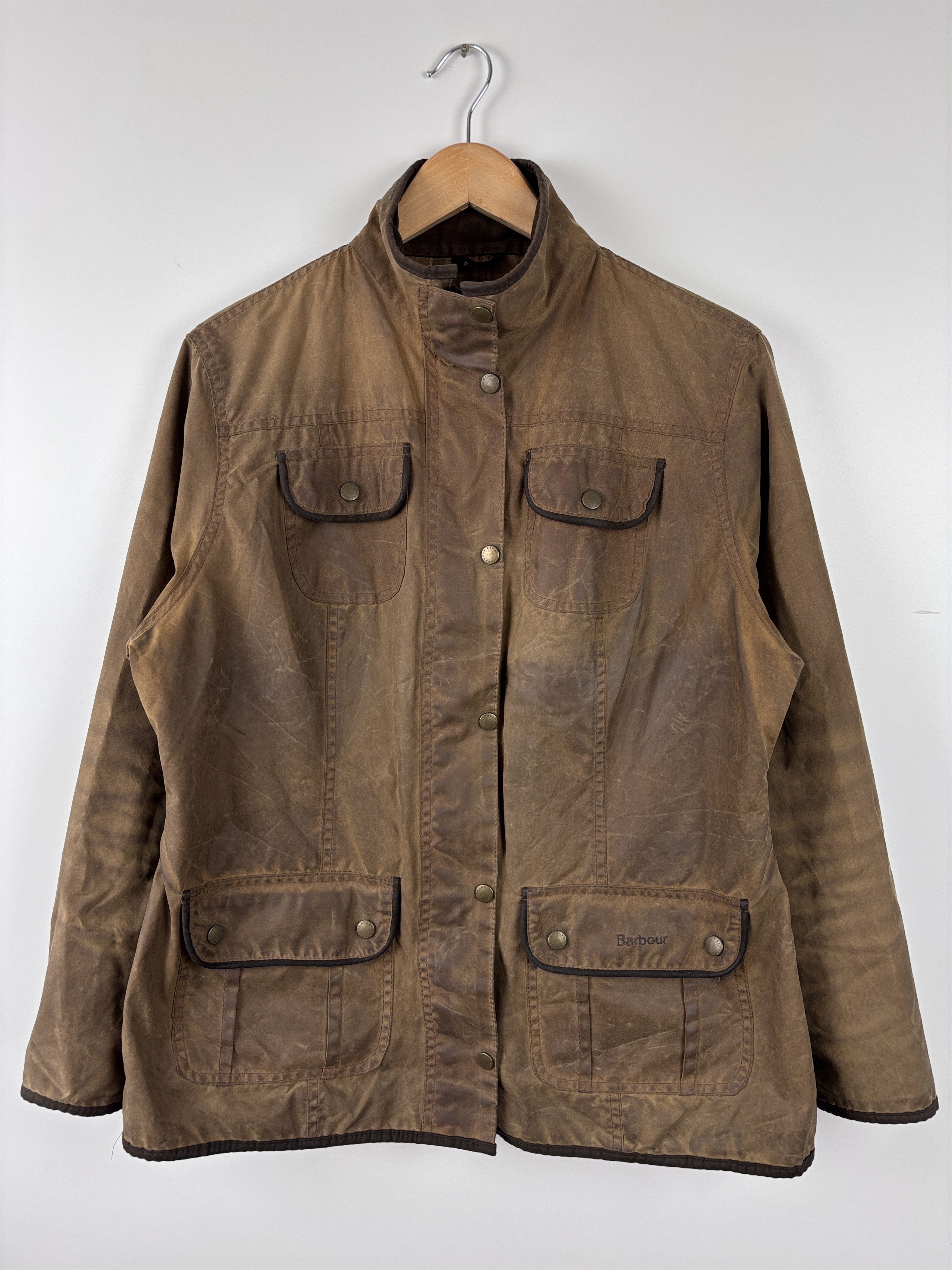 Barbour Barbour Ladies Utility Wax Jacket Brown Size UK 18 Size XL / US 12-14 / IT 48-50 - 1 Thumbnail