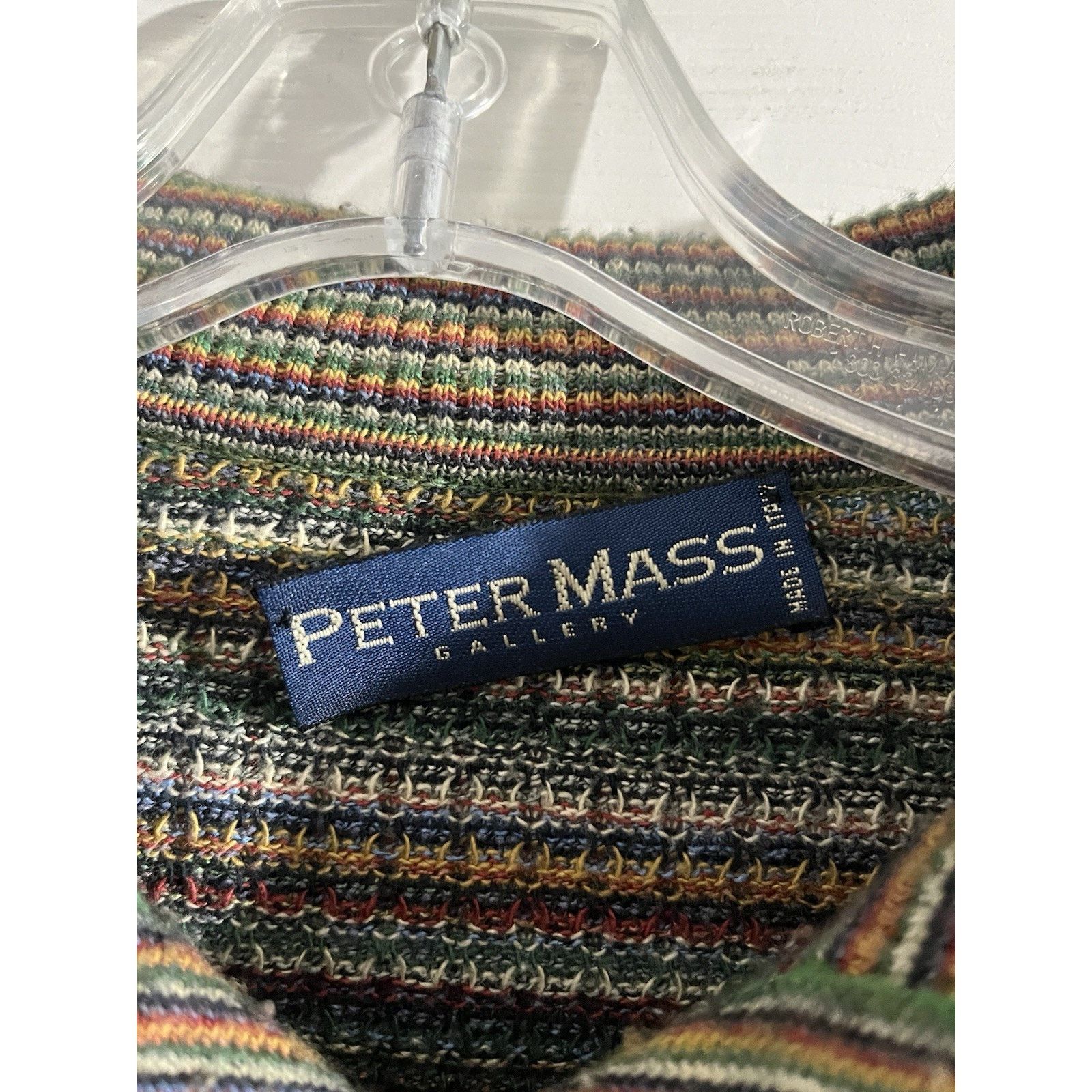 Other Peter Mass Gallery 3D Knit Sweater Sz M/L Button Up Vintage Size US M / EU 48-50 / 2 - 2 Thumbnail