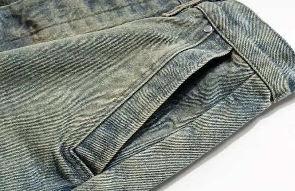 VIBE Vintage street hip-hop washed and faded micro flare jeans Size US 32 / EU 48 - 8 Thumbnail