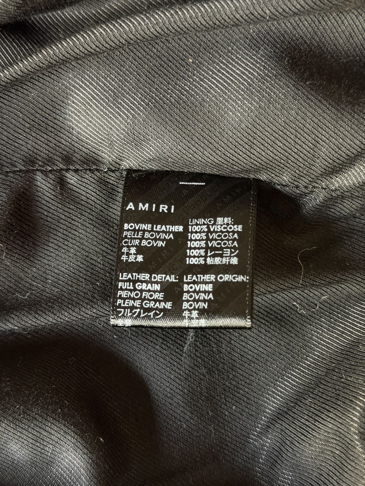 Amiri Amiri Black Leather Single Zip Biker Jacket Sz 48 Small Size US S / EU 44-46 / 1 - 6 Thumbnail
