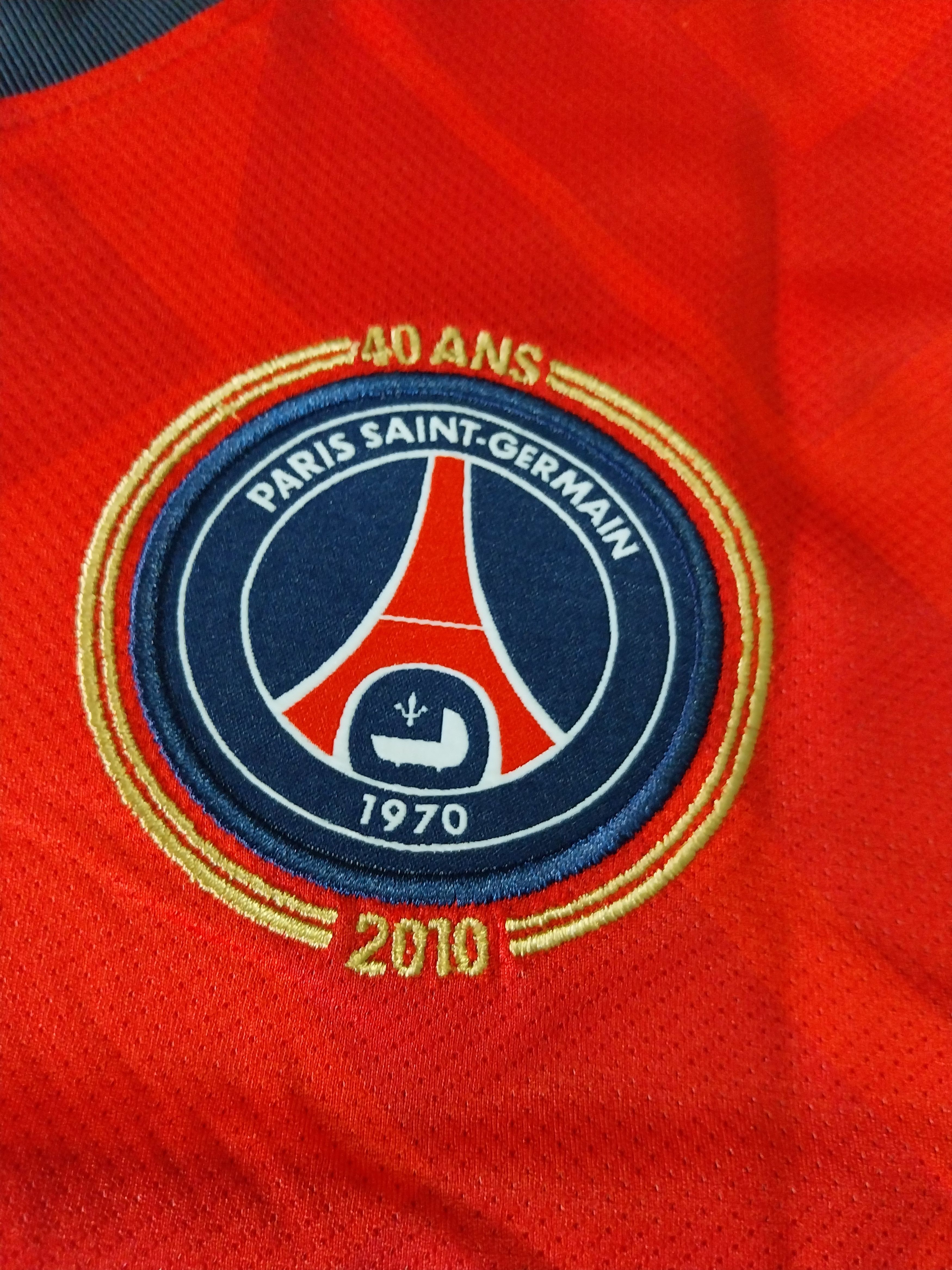 Nike Paris saint germain away 2010 ludovic giuly jersey football Size US L / EU 52-54 / 3 - 5 Thumbnail