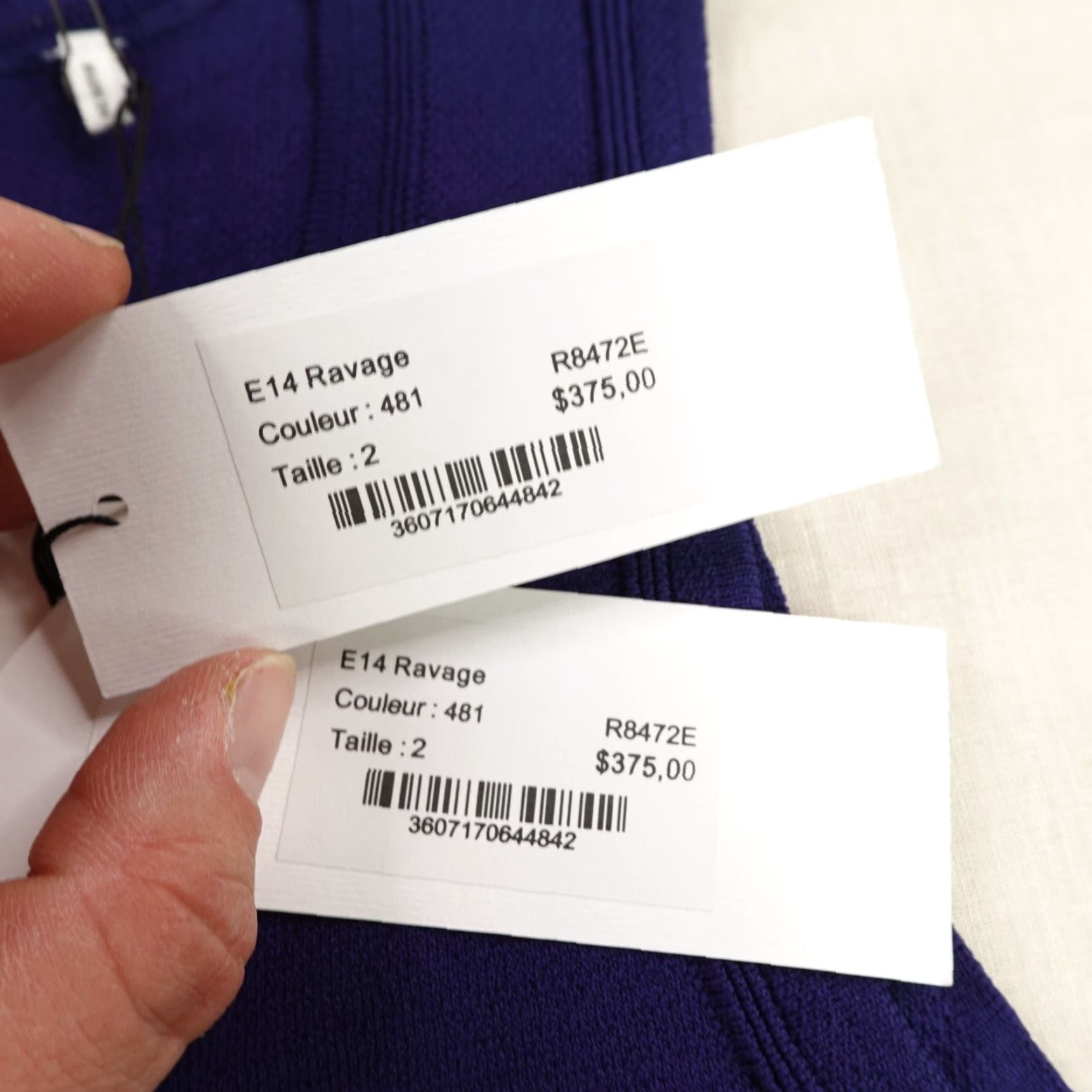 Sandro Sandro Dress Womens 2 US 6 Blue Ravage Full Zip Front Sleeveless Tank Top NEW Size XS / US 0-2 / IT 36-38 - 6 Thumbnail