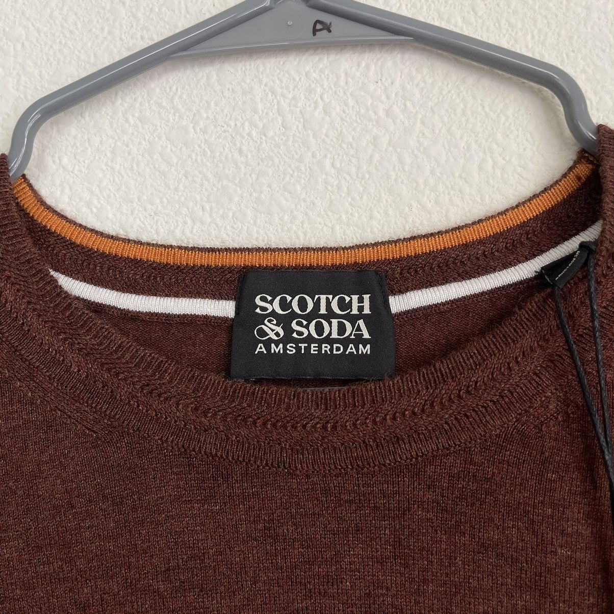 Scotch & Soda Scotch and Soda Classic Melange Rust Sweater Pullover Size US L / EU 52-54 / 3 - 6 Thumbnail
