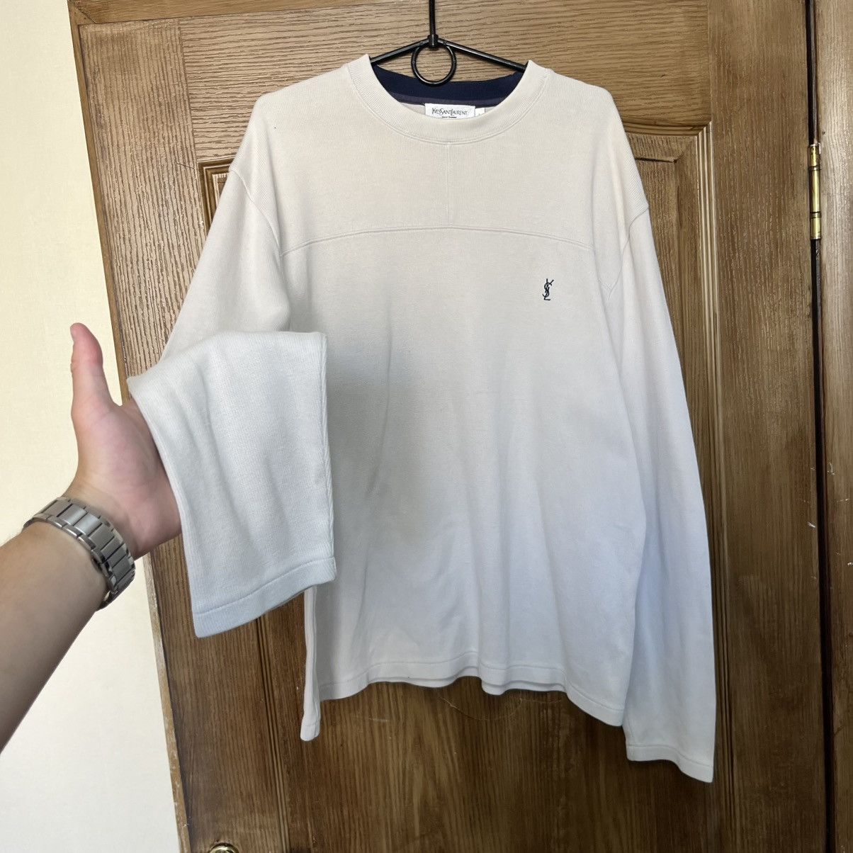 Yves Saint Laurent Vintage YSL Sweatshirt Size US L / EU 52-54 / 3 - 2 Thumbnail