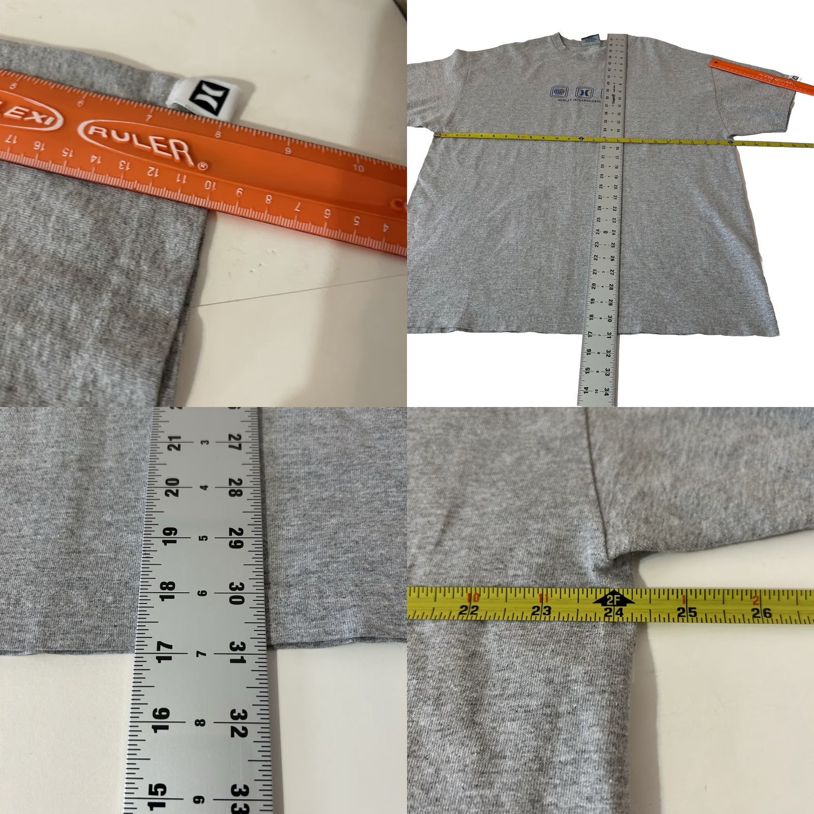 Hurley VINTAGE Hurley International Shirt Men 2XL Gray Short Sleeve Double Sided USA Crew Neck T-Shirt Hurley Beach Surf Logo Solid Cotton Polyester Size US XXL / EU 58 / 5 - 9 Thumbnail
