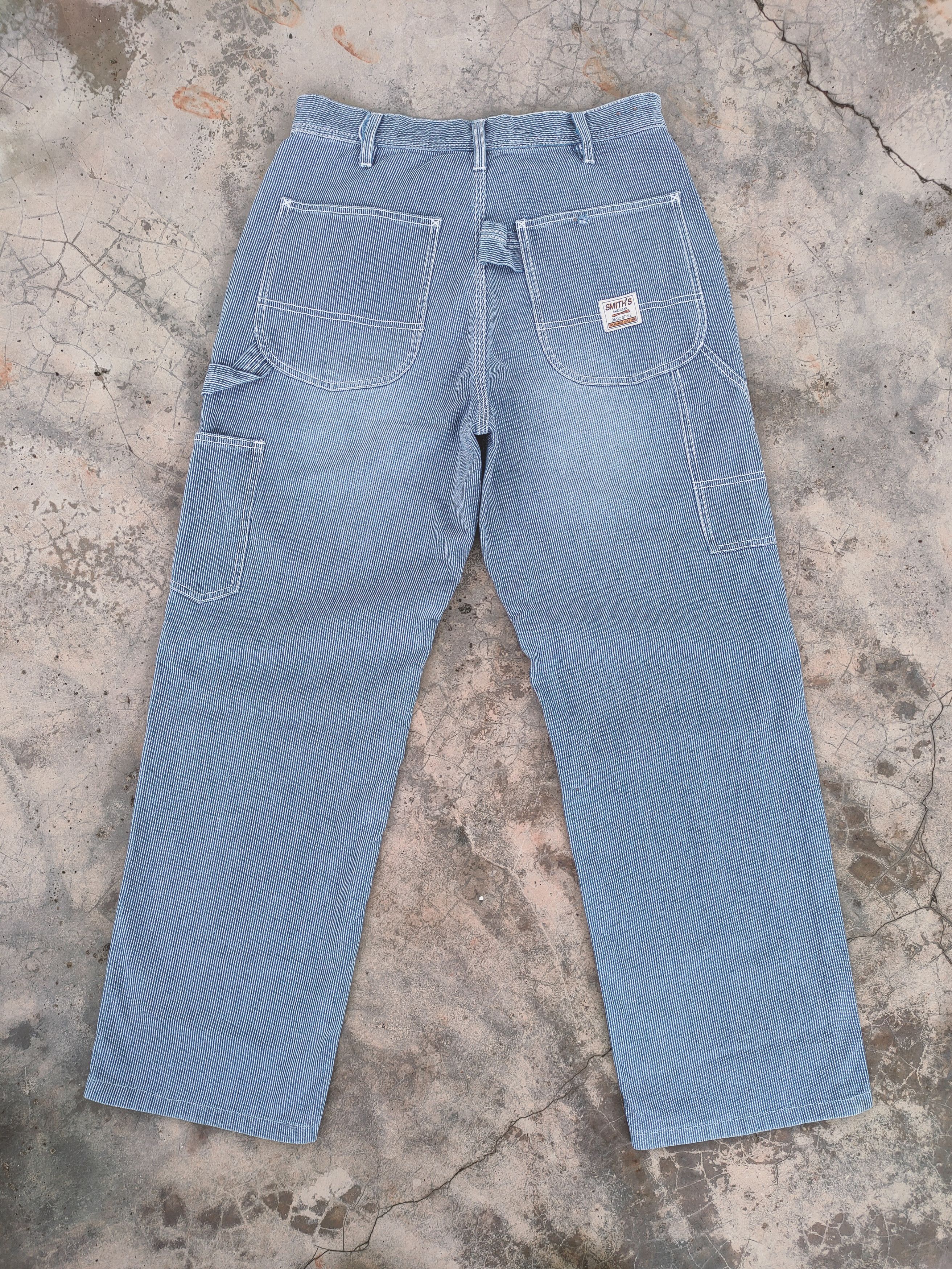 Smith's American VINTAGE SMITH AMERICAN HICKORY STRIPE CARGO PANTS Size US 30 / EU 46 - 10 Thumbnail