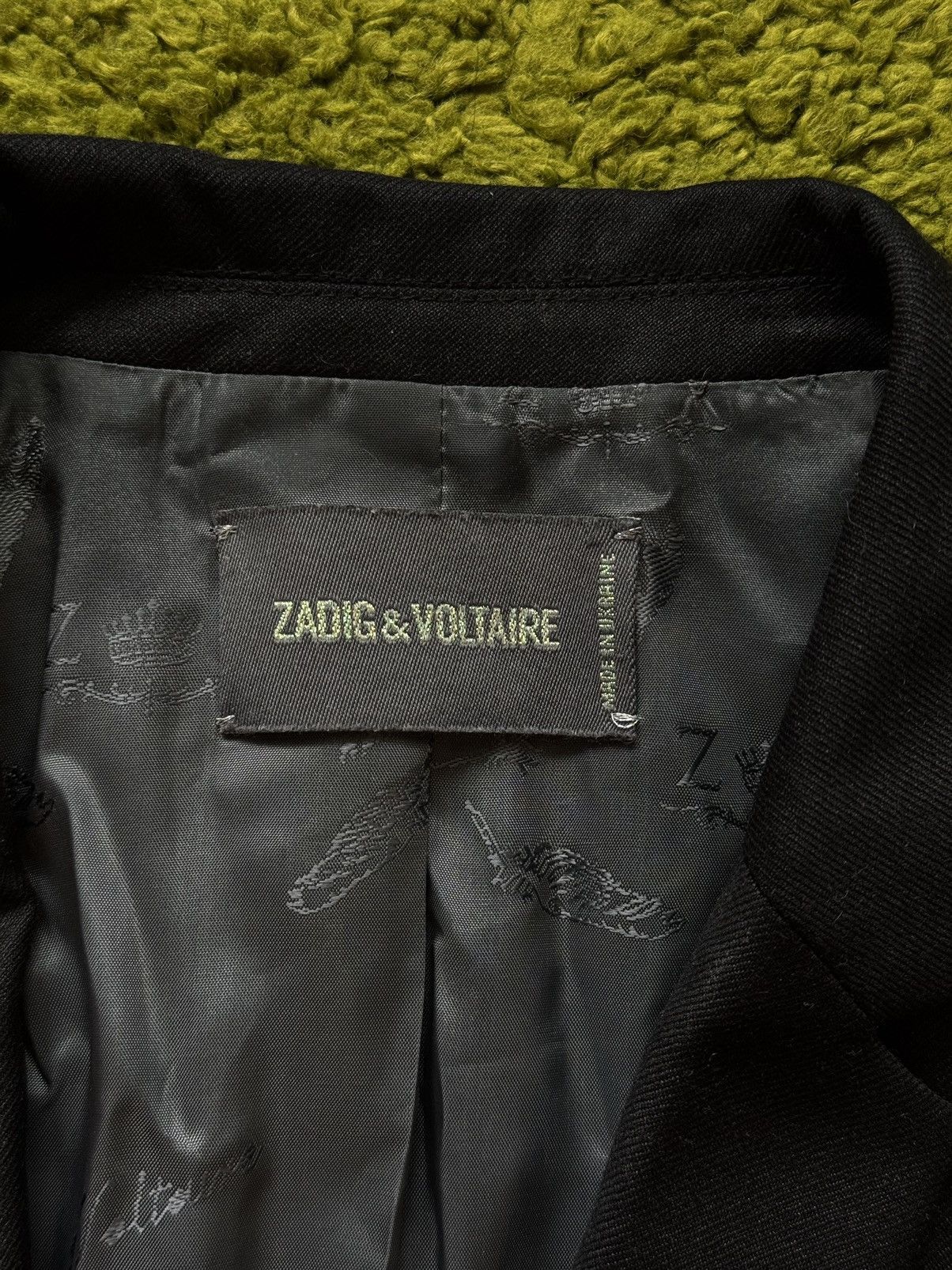 Zadig & Voltaire Zadig & Voltaire iconic ROCK rhinestones logo blazer jacket Size XS / US 0-2 / IT 36-38 - 7 Thumbnail