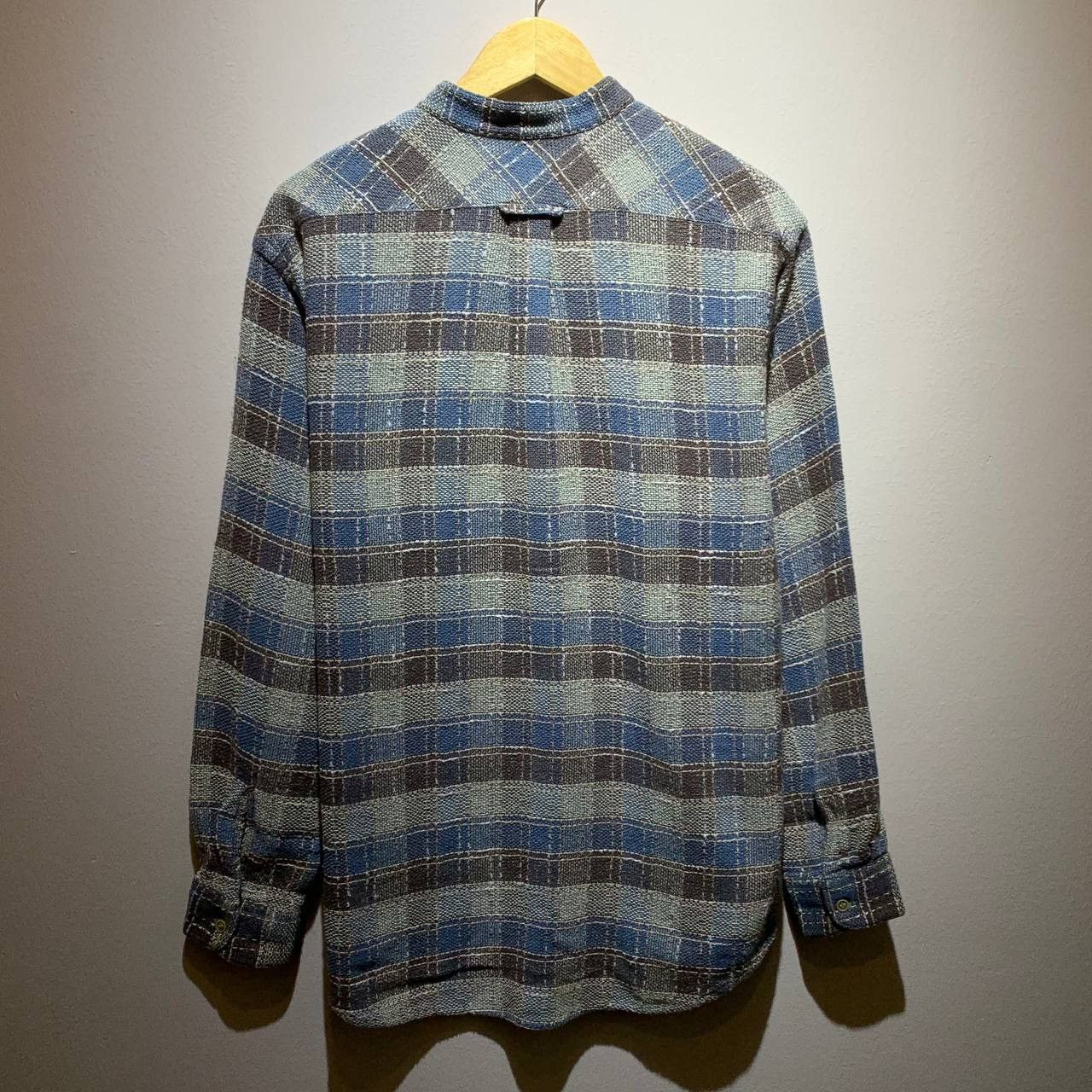 Marlboro Marlboro Classic Plaid Sashiko Band Collar Button Up Shirt Size US L / EU 52-54 / 3 - 2 Thumbnail