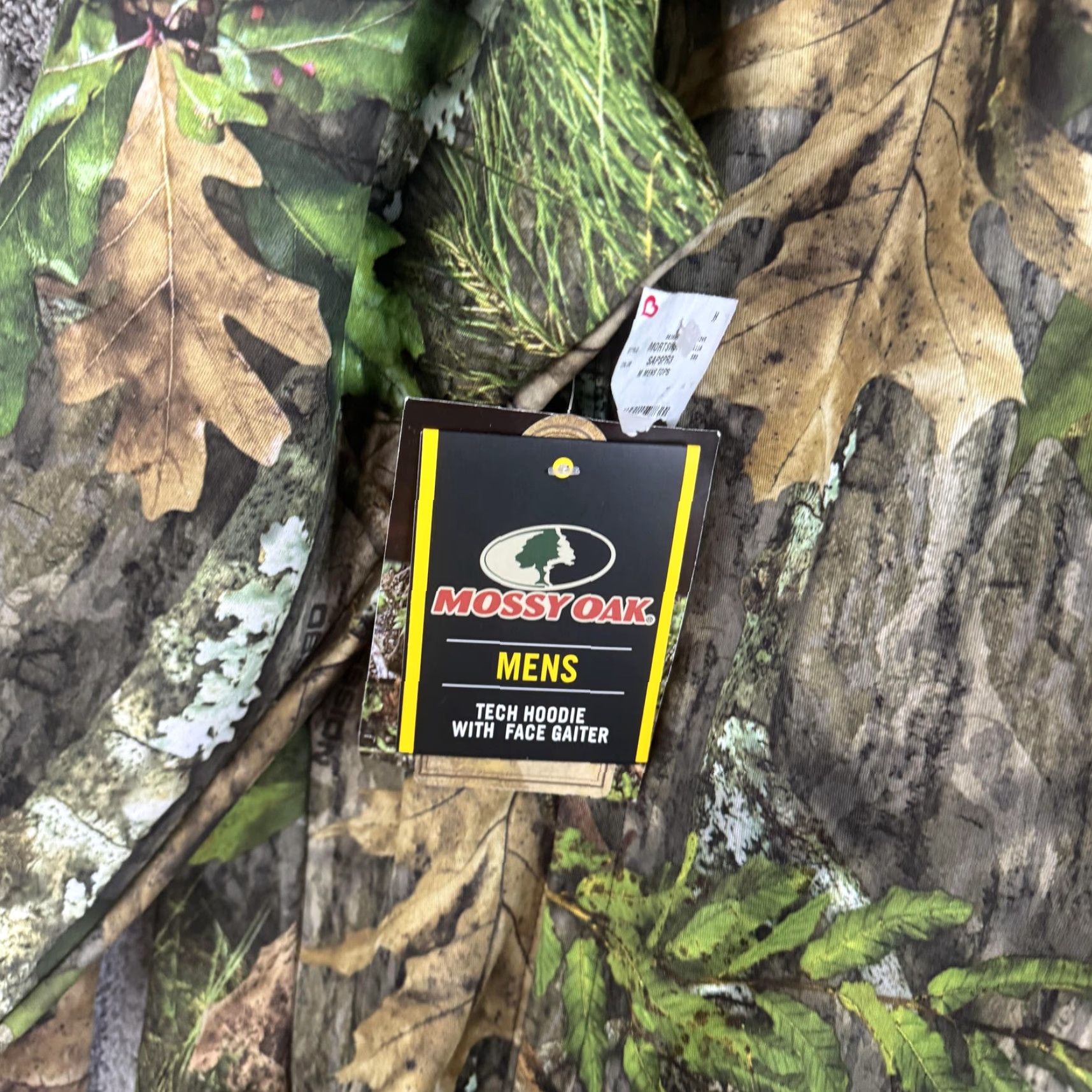 Vintage Mossy Oak Hoodie Mens 3XL Green Camo Tech Pullover Face Gaiter Fleece Hunting Size US XXL / EU 58 / 5 - 3 Thumbnail