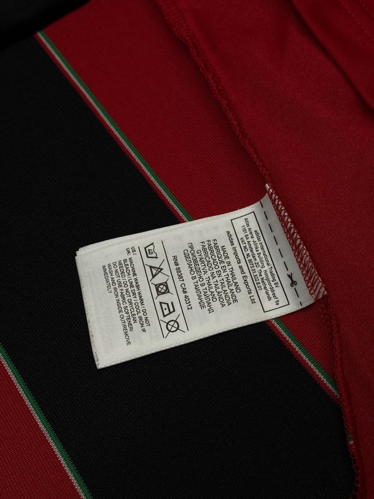 Adidas Adidas AC Milan 2012/13 Home Football Shirt Fly Emirates Size US XXL / EU 58 / 5 - 21 Thumbnail